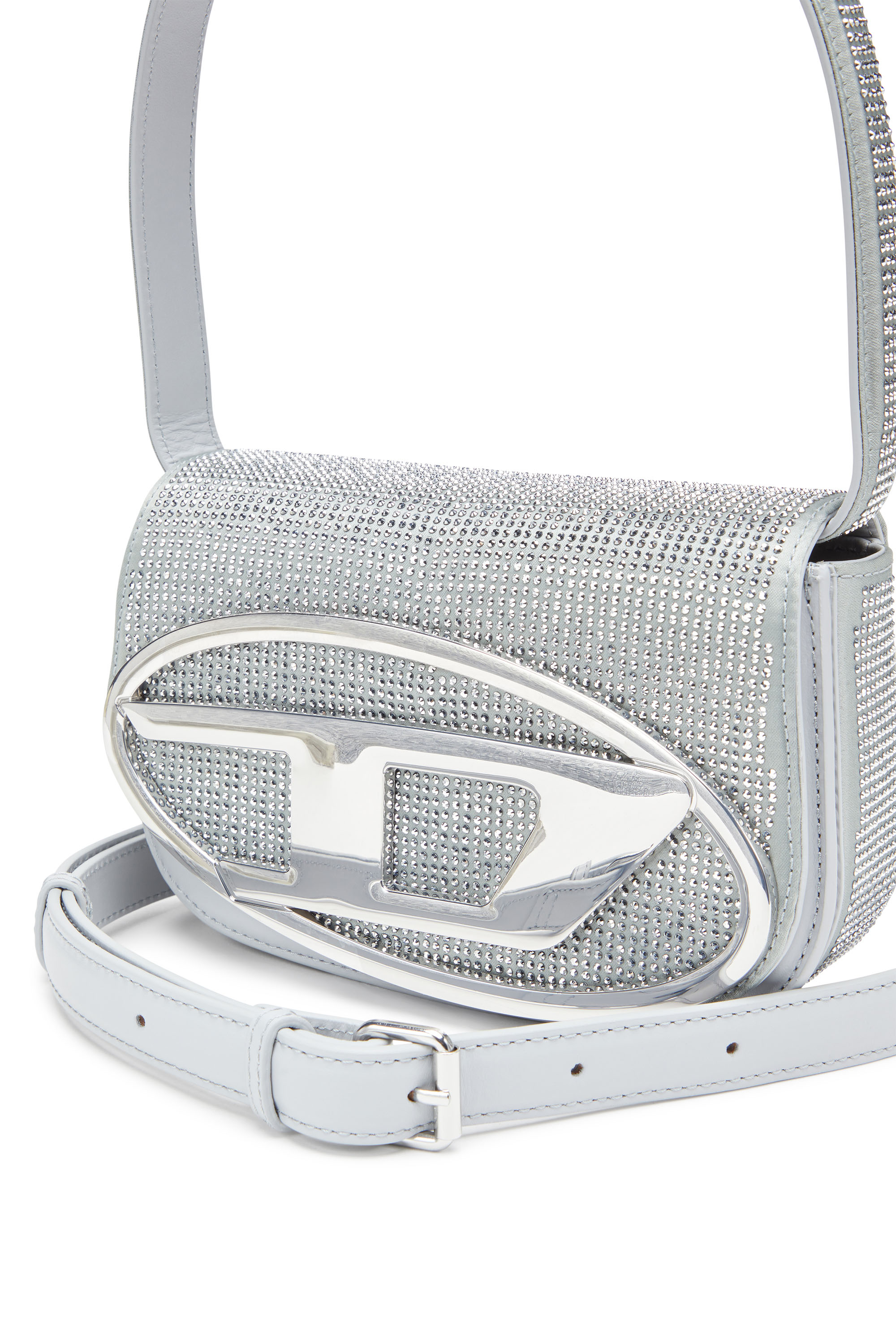 DIESEL 1DR グリッターショルダーバック Women's 1DR Shoulder Bag - Iconic shoulder bag in crystal satin
