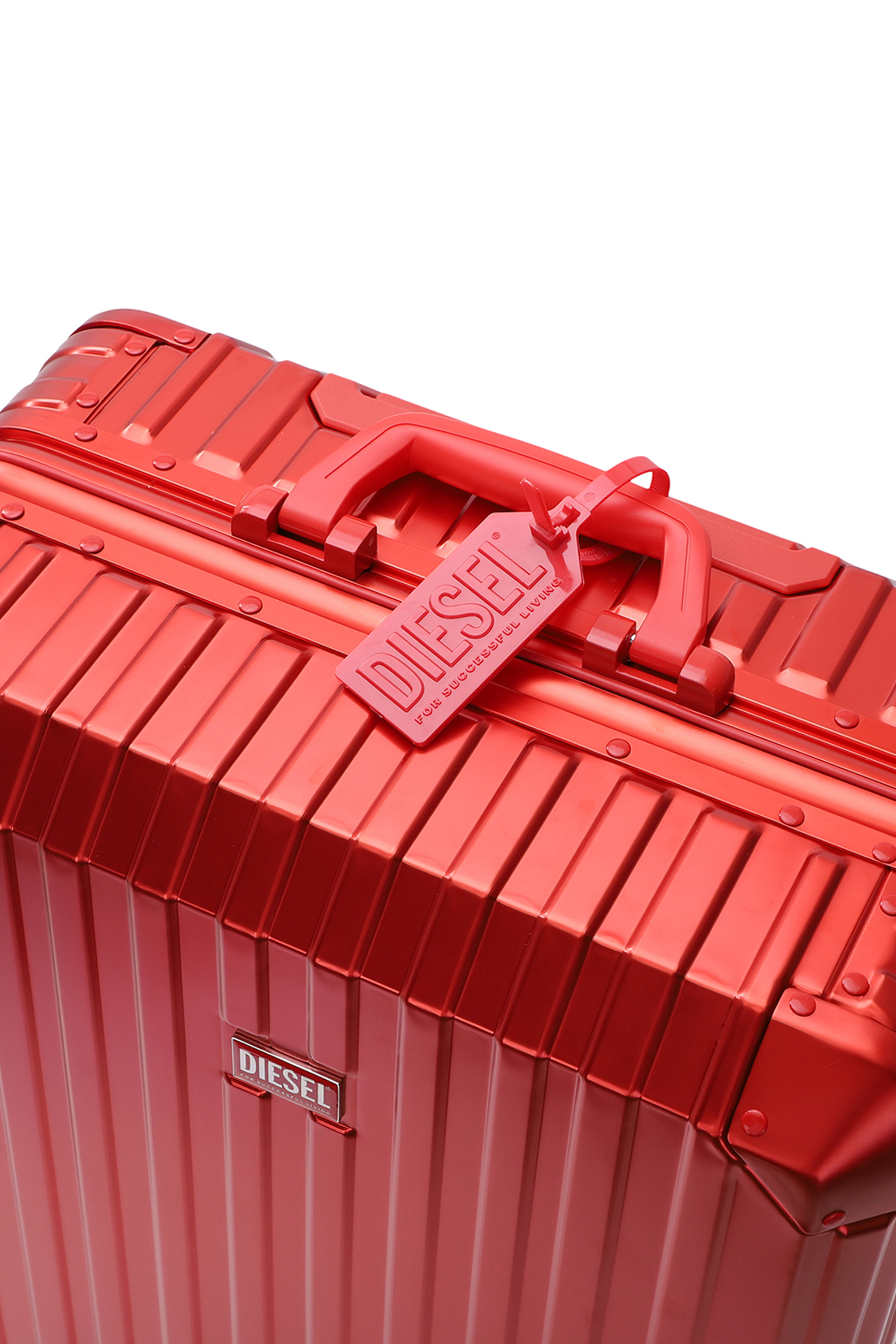 Diesel - DIESEL ALUMINUM TROLLEY- DSL002, Maleta de aluminio tama&ntilde;o M Unisex in Rojo - 2