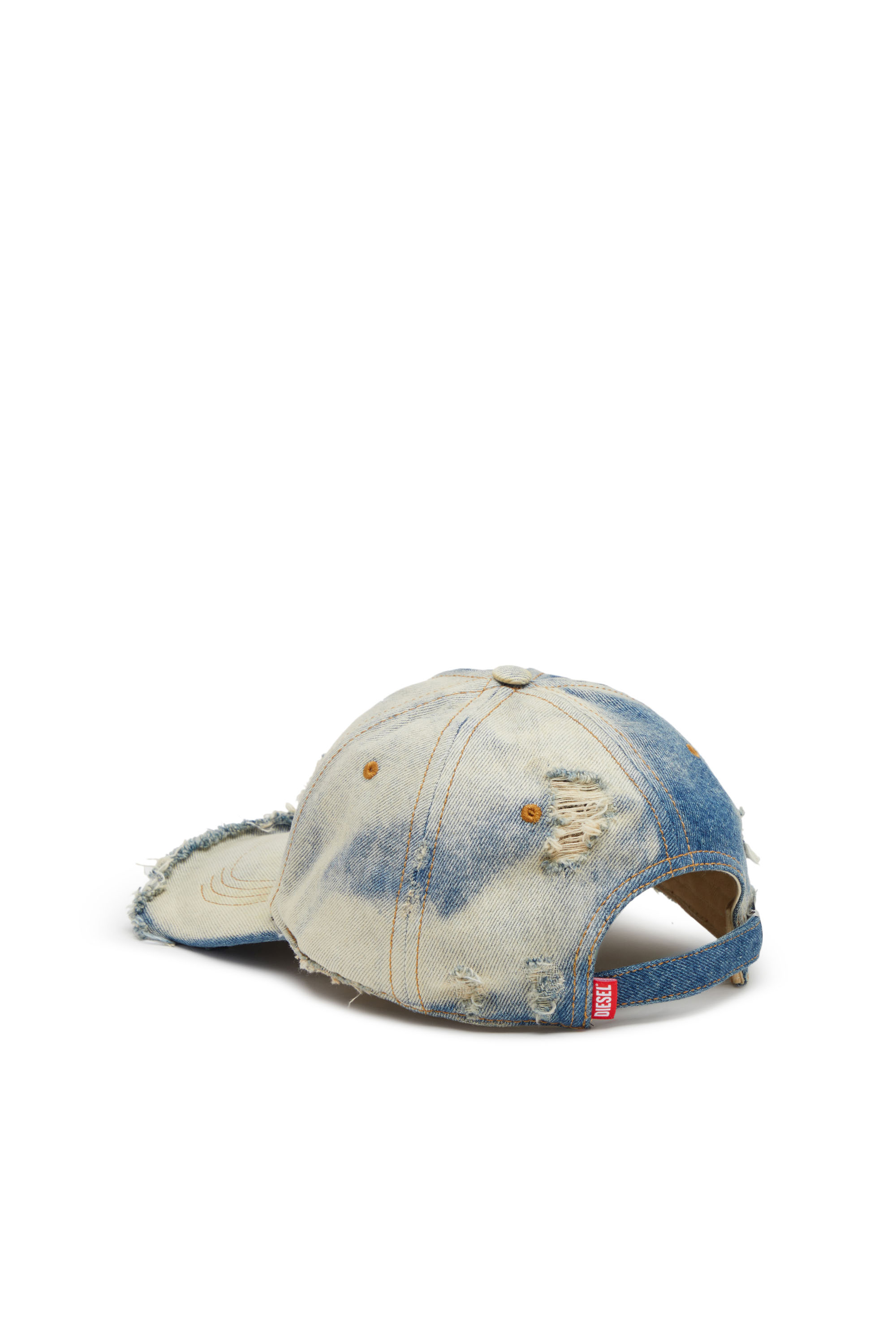 C-IYASU Man: Faded distressed denim baseball cap | Diesel