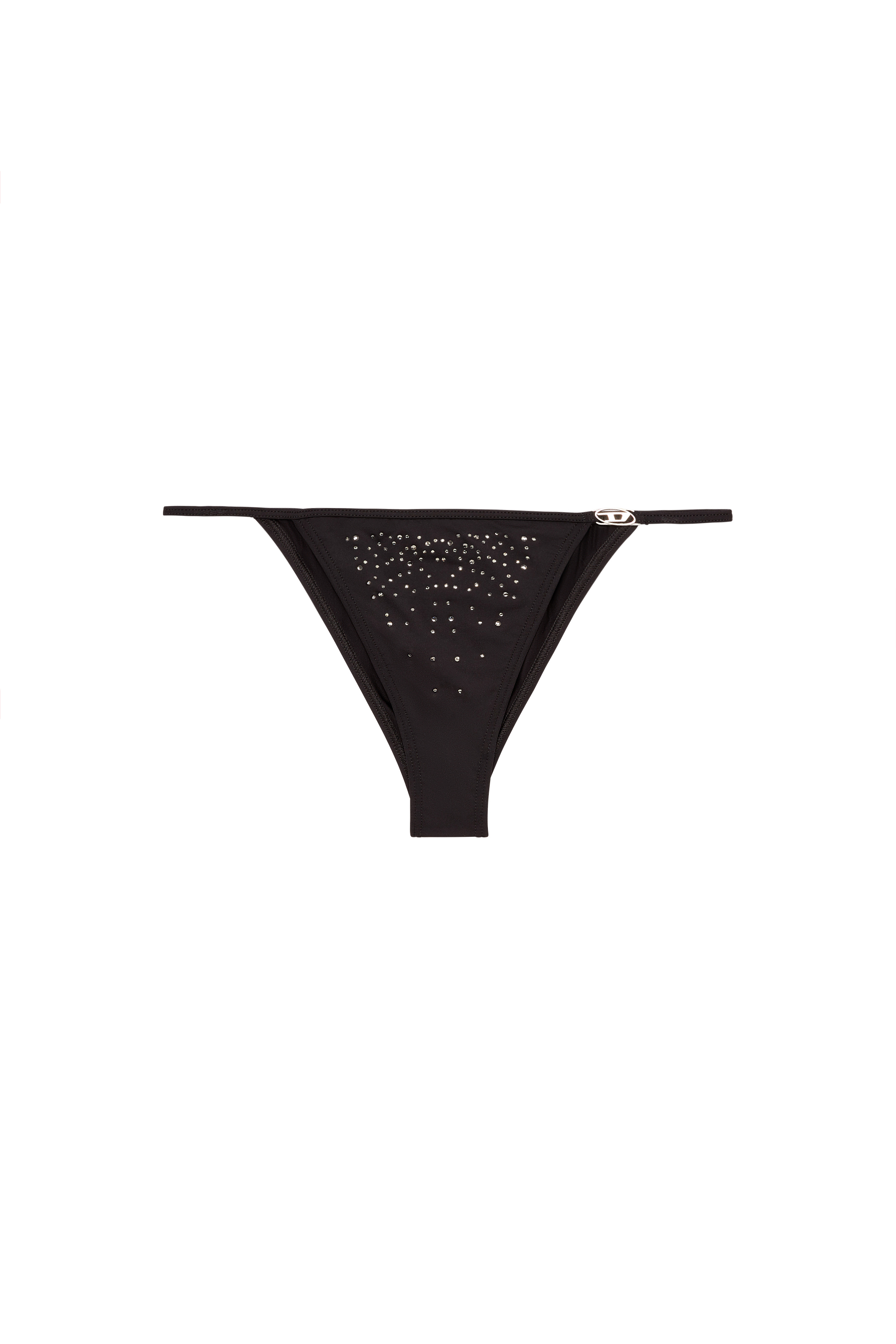 Diesel - EBBI-DNM, Slip en microfibre avec cristaux Femme in Noir - 4
