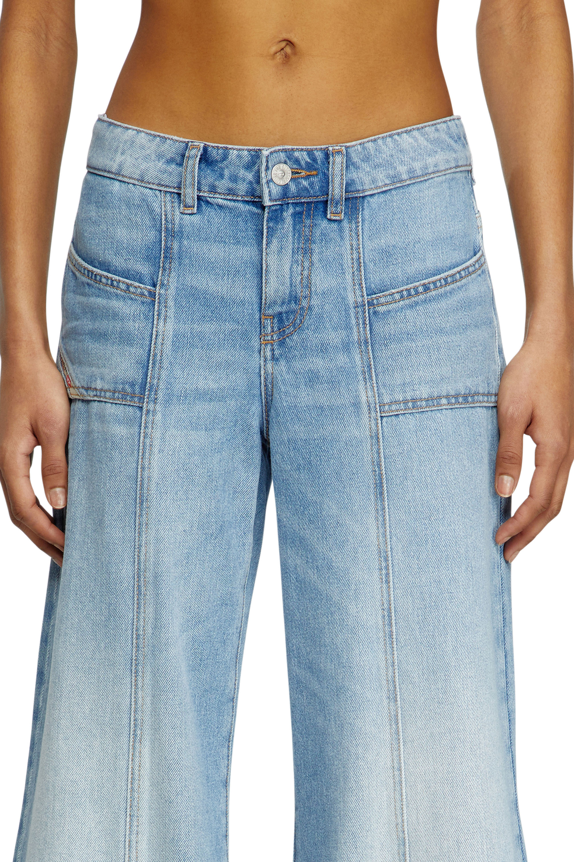 Flare Jeans D-Akii 0CLBA, Light Blue Diesel - Female's Flare Jeans D-Akii 0CLBA, Light Blue - 5