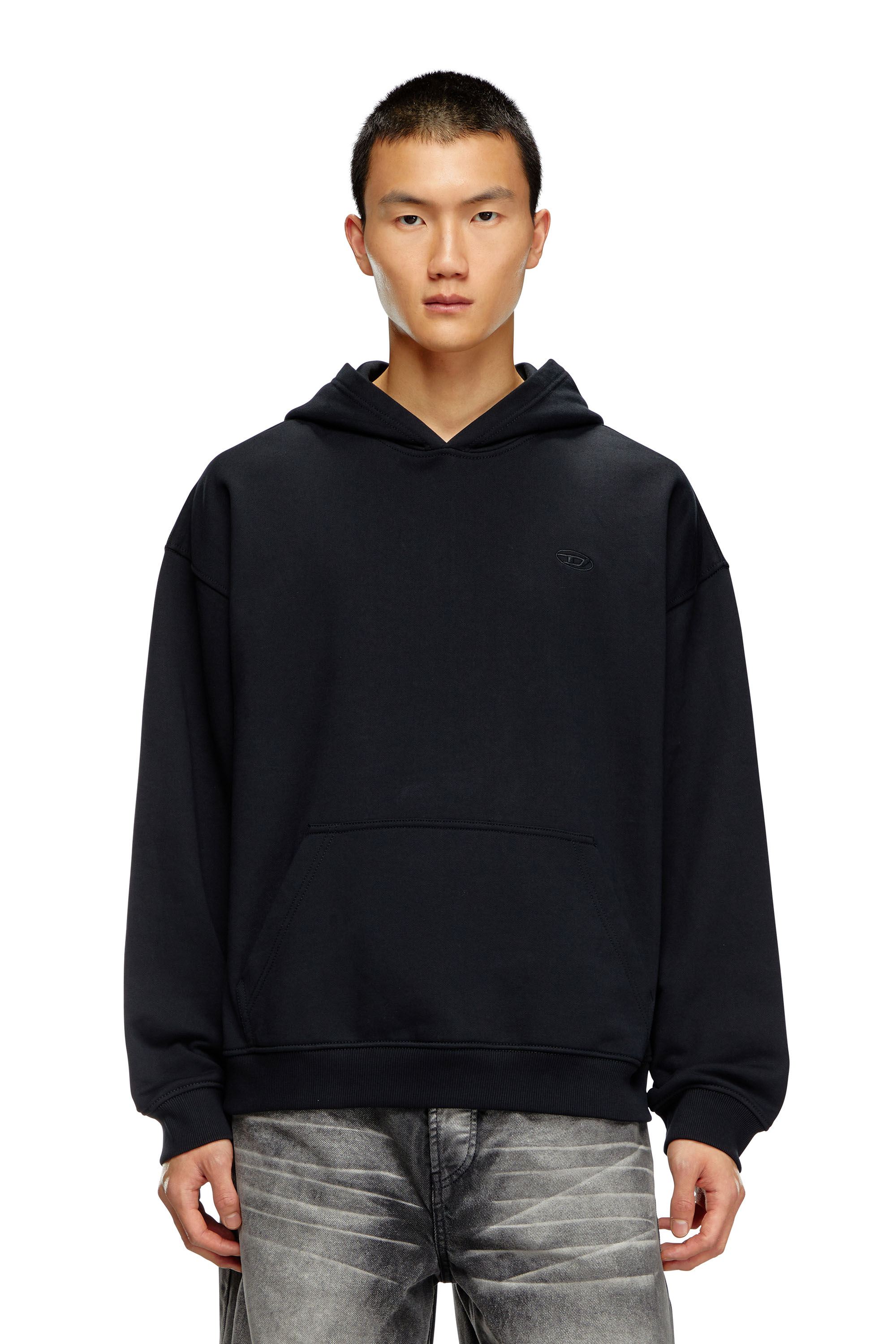 Men's Hoodie with bleached logo | Multicolor | Diesel