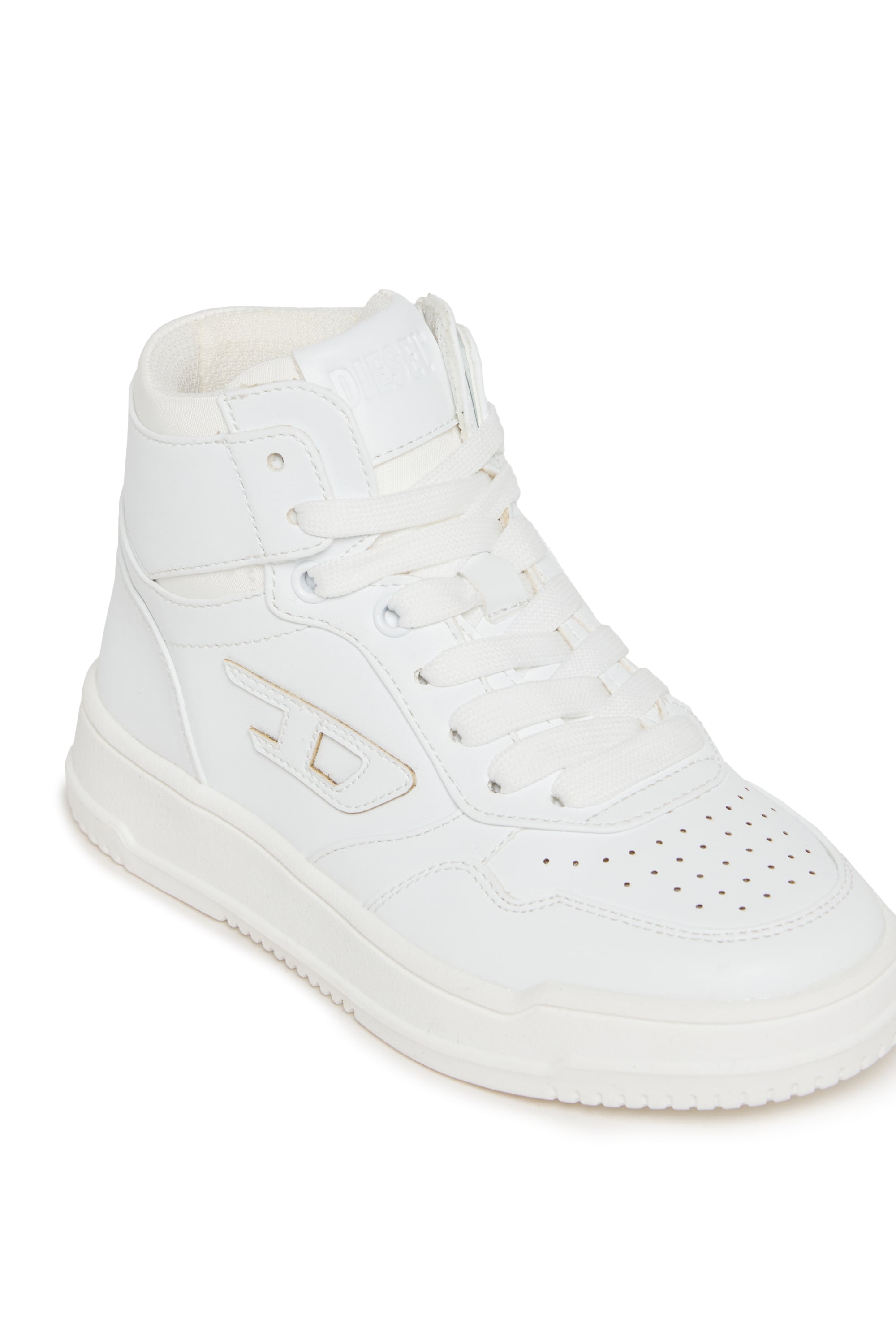 Diesel - S-COU-HI, Unisex's S-COU-HI-High-top sneakers with D detail in White - 4