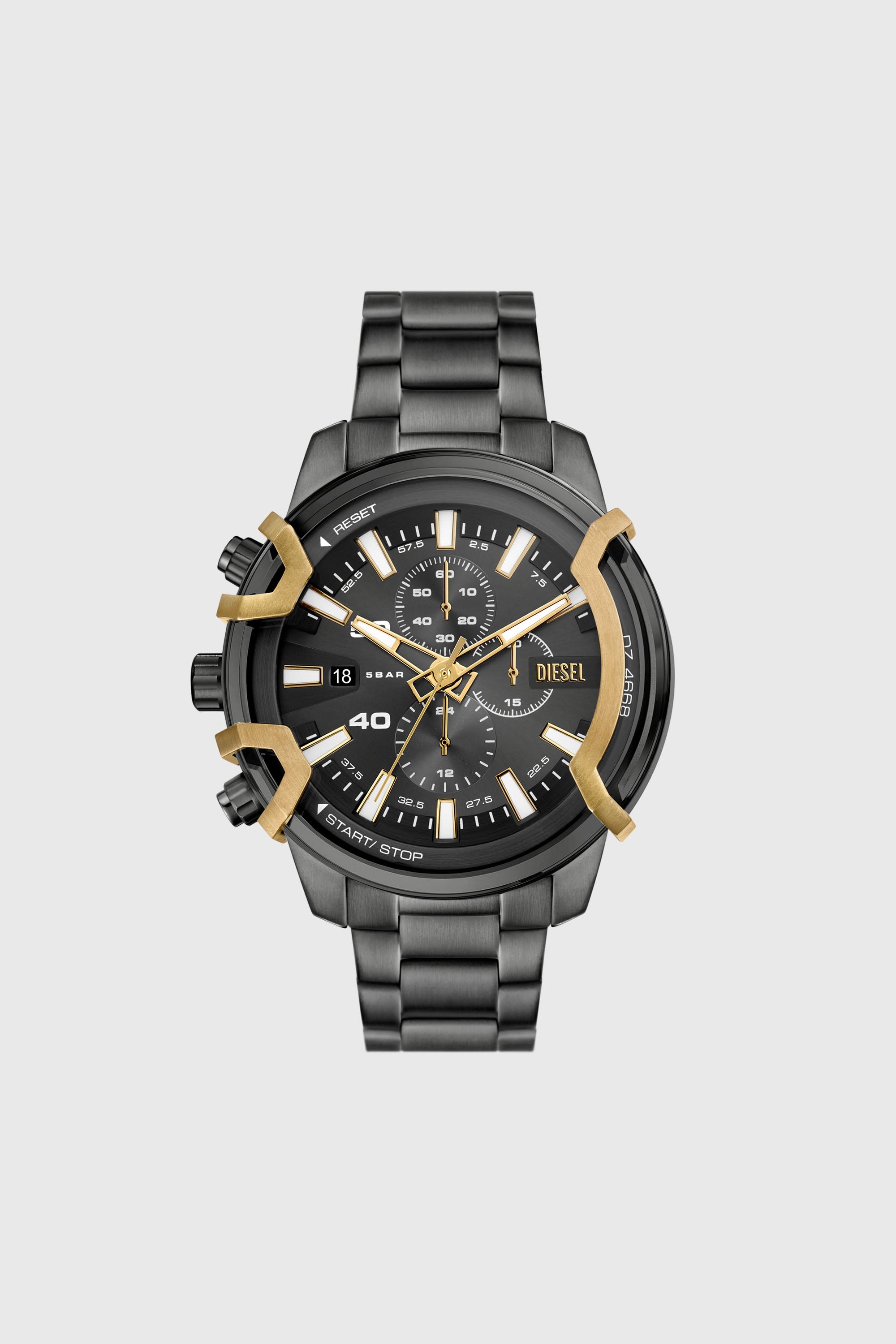Diesel - DZ4668, Reloj Griffed de acero inoxidable en dos tonos Hombre in Gris - 1