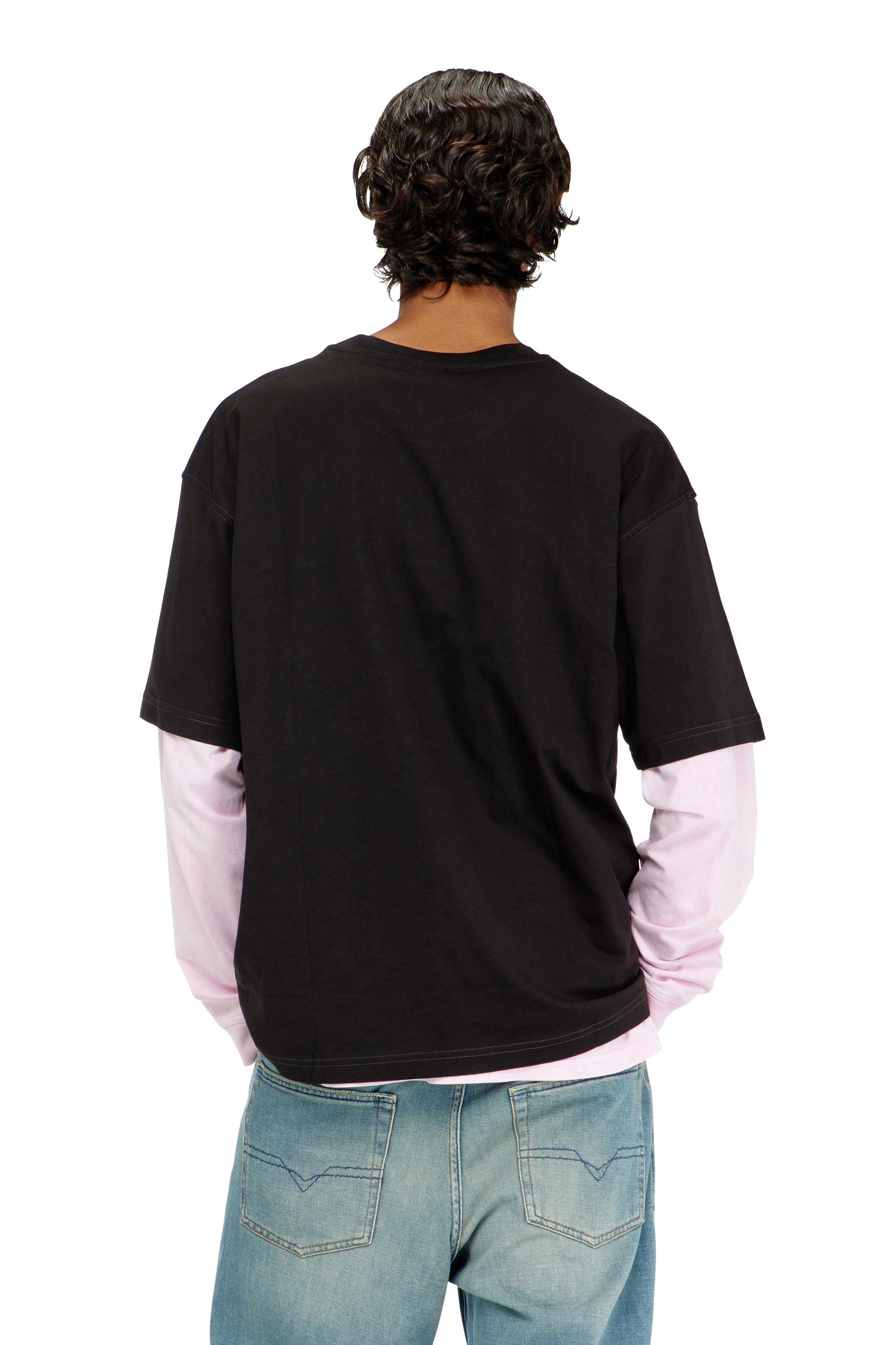Diesel - T-BOXT-AA1, T-shirt en coton avec logo imprim&eacute; contrastant Homme in ToBeDefined - 4