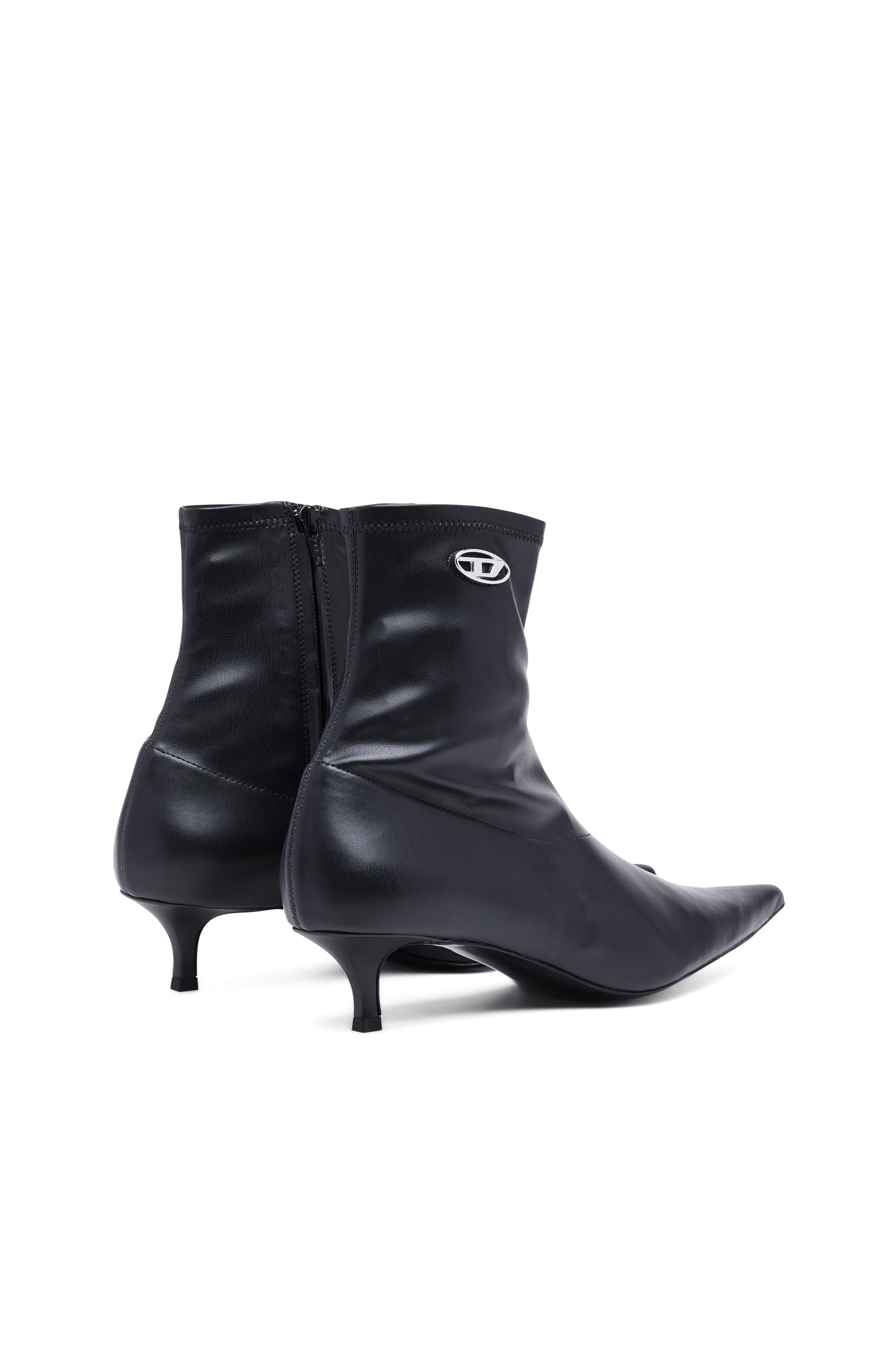 Diesel - D-KITTIE AB, Female's D-Kittie AB - Kitten-heel ankle boots in Black - 3