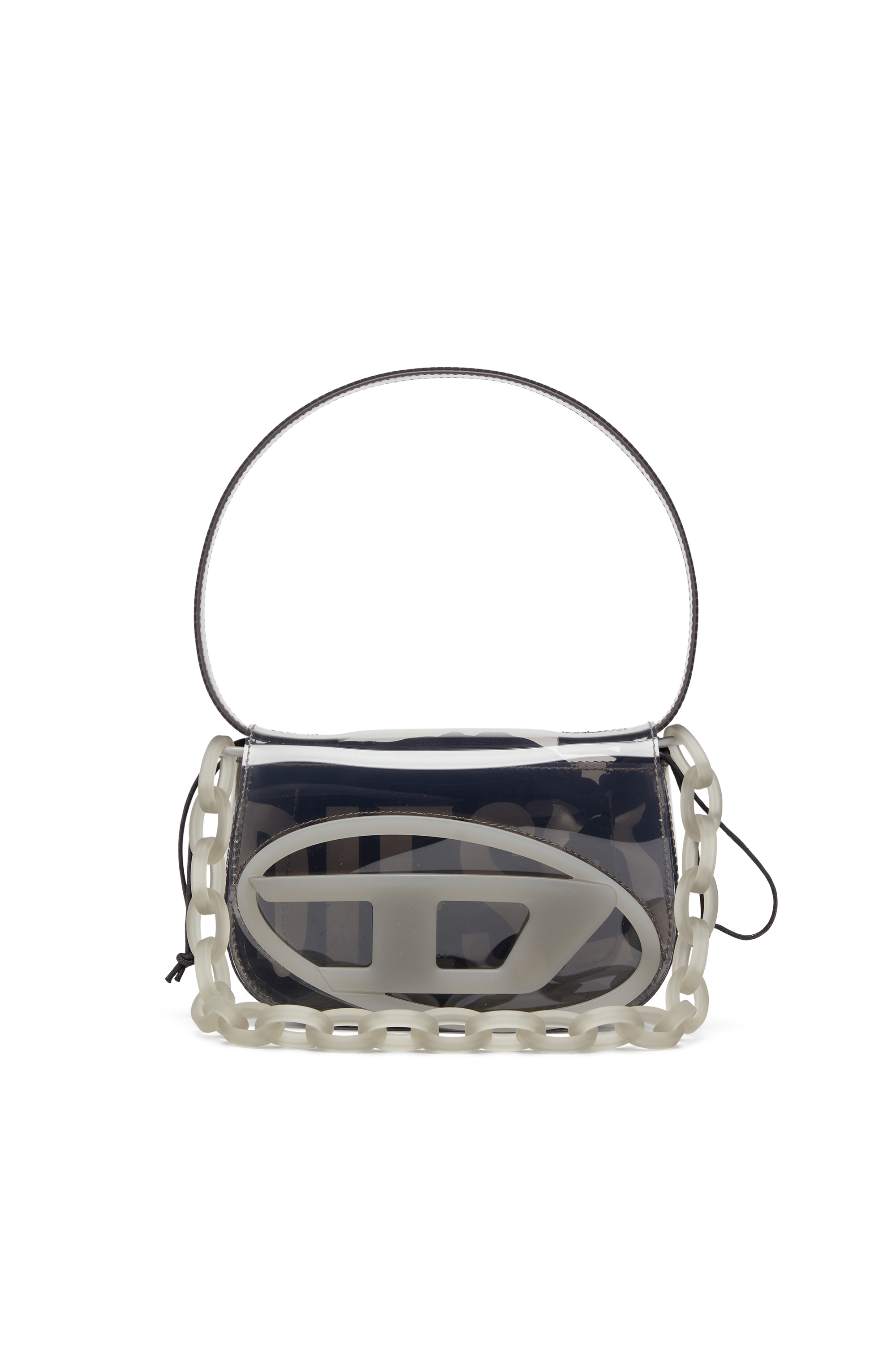 Diesel - 1DR, Female's 1DR-Iconic shoulder bag in transparent TPU in Grey - 1