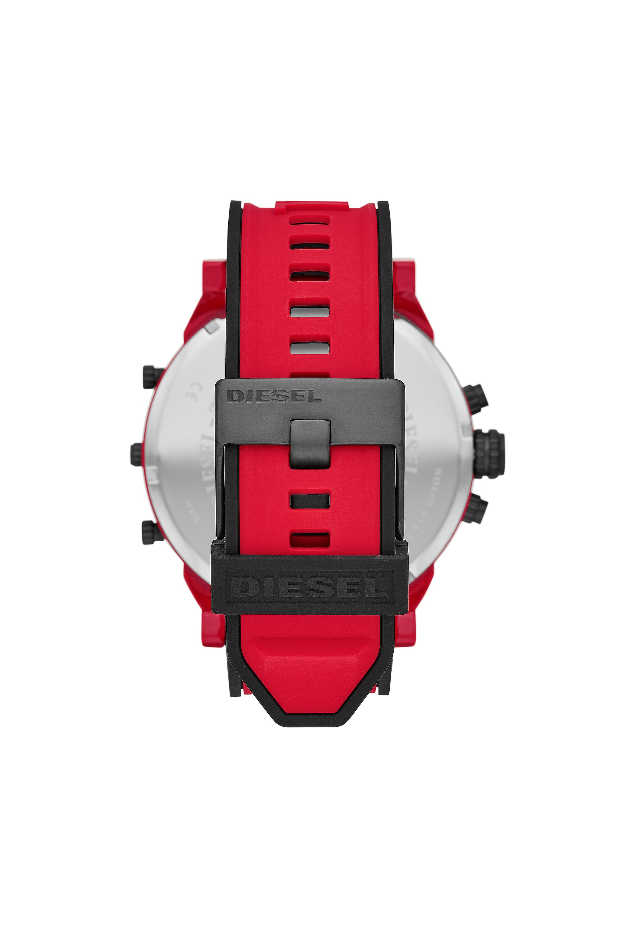 美品/電池新品 DIESEL Mr. Daddy 2.0 DZ-7411 (41 DZ7431 Man: Mr Daddy 2.0 Multifunction Red Silicone Watch | Diesel