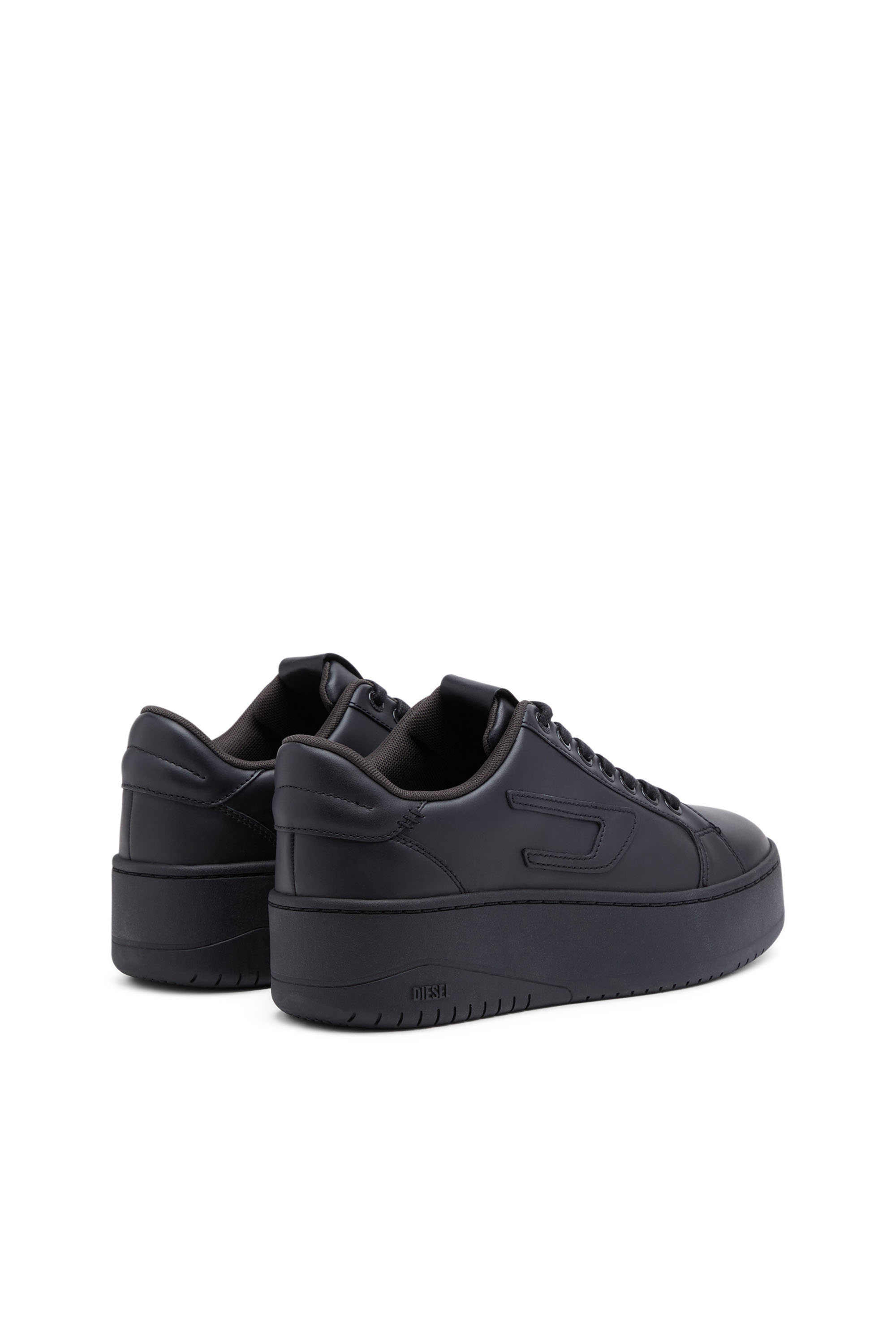 Diesel - S-ATHENE BOLD X, S-Athene Bold-Deportivas con suela de plataforma de piel Mujer in Negro - 3