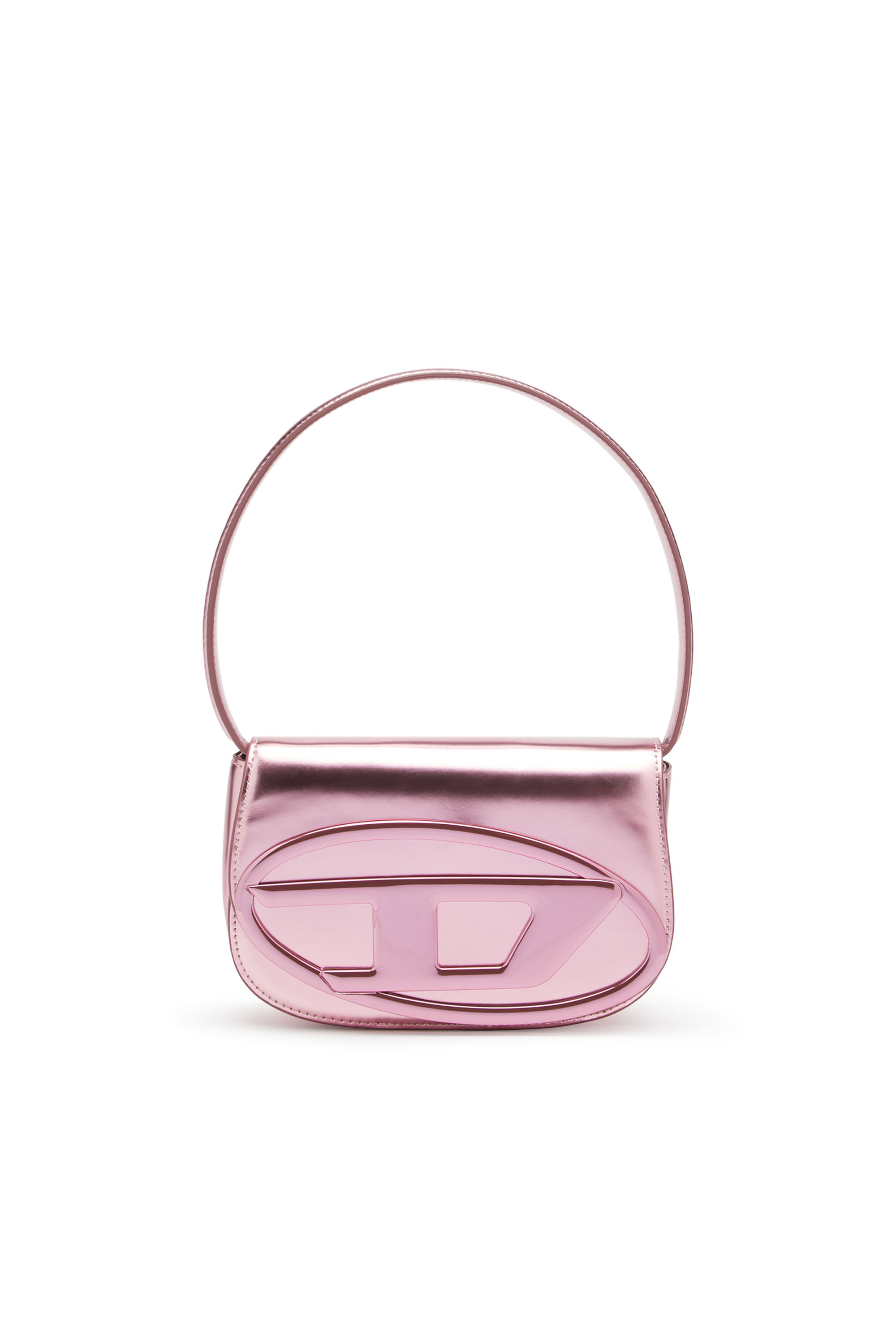 Diesel - 1DR, Female's 1DR-Iconic shoulder bag in mirrored leather in Pink - 1
