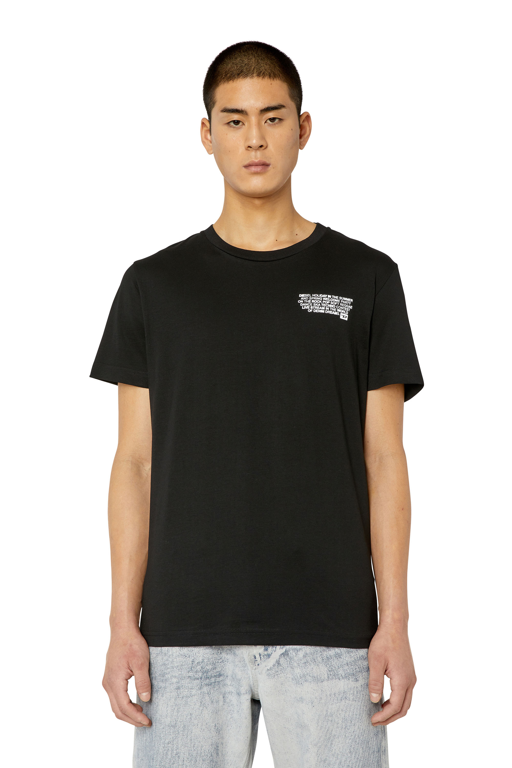 T-DIEGOR-K57 Man: T-shirt with Diesel Holiday logo print