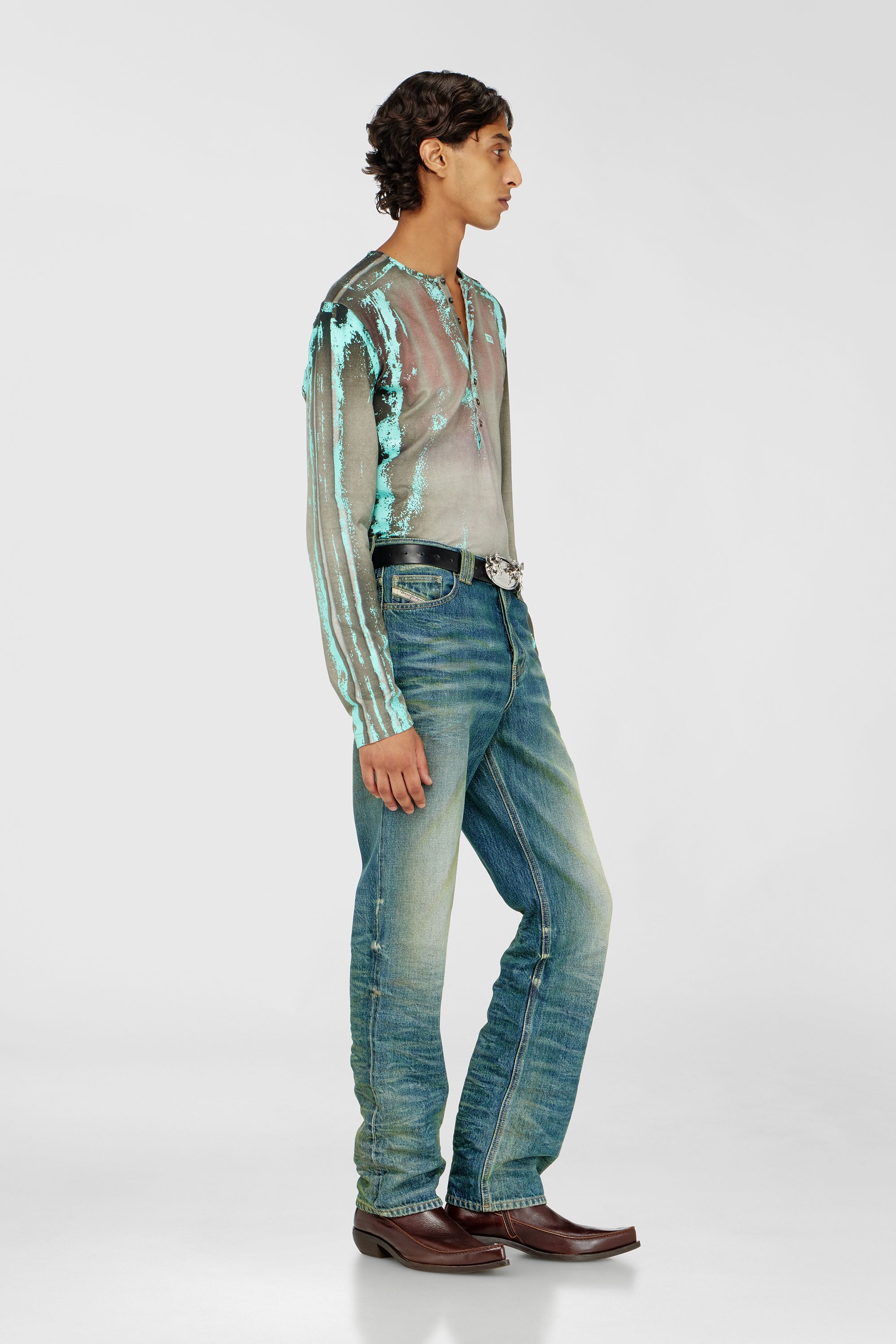 Diesel - Male's Regular Jeans 1991 D-Voeed 007FV, Medium Blue - 2