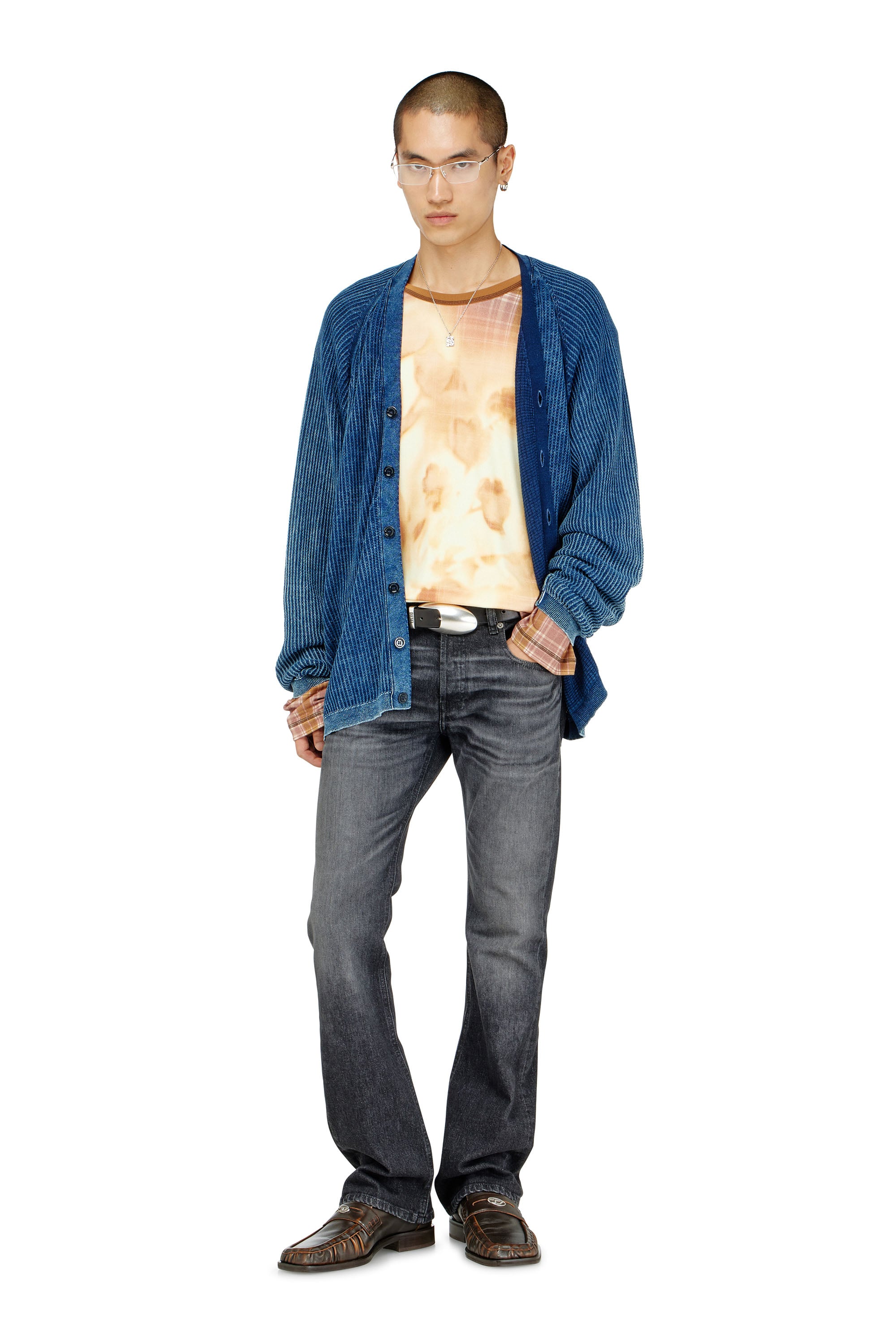Diesel - Bootcut Jeans 2007 Zatiny 09N48 Homme, Noir/Gris fonc&eacute; - Image 1