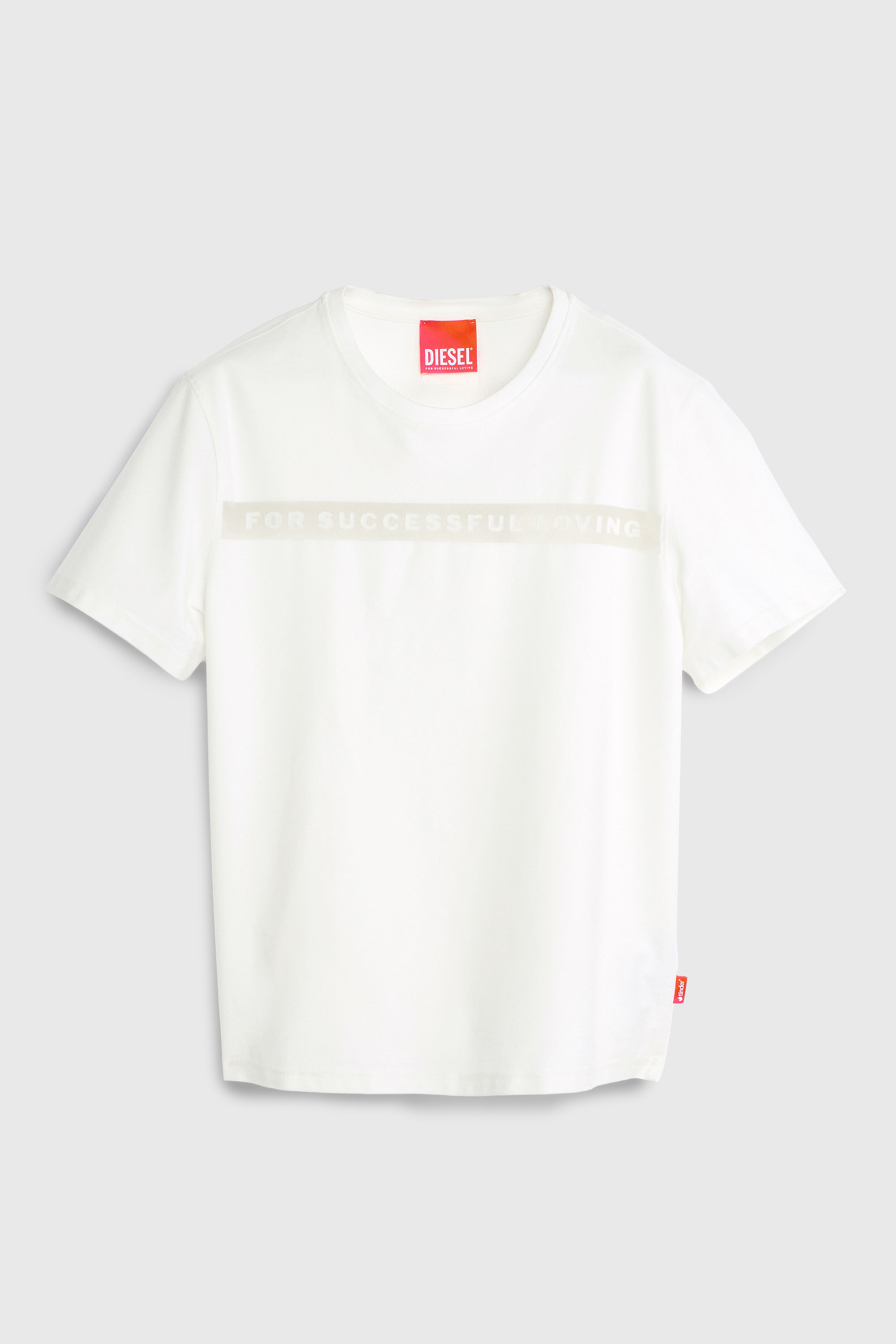 Diesel - PR-T-NOTS-CHI-R, T-shirt avec logo For Successful Loving Mixte in Blanc - 2