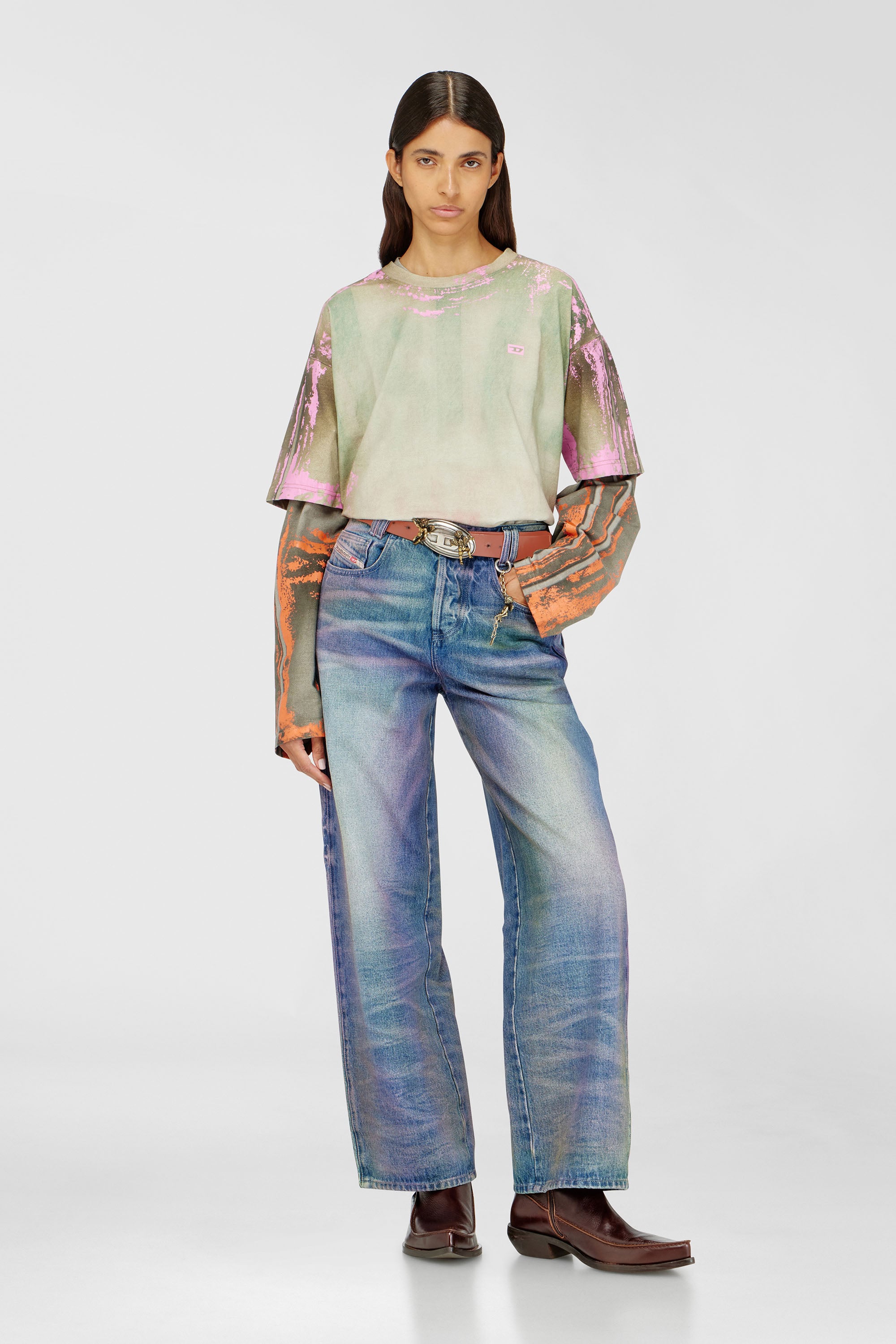 Diesel - Relaxed Jeans 1982 D-Hakou 007FW Unisex, Azul medio - 7