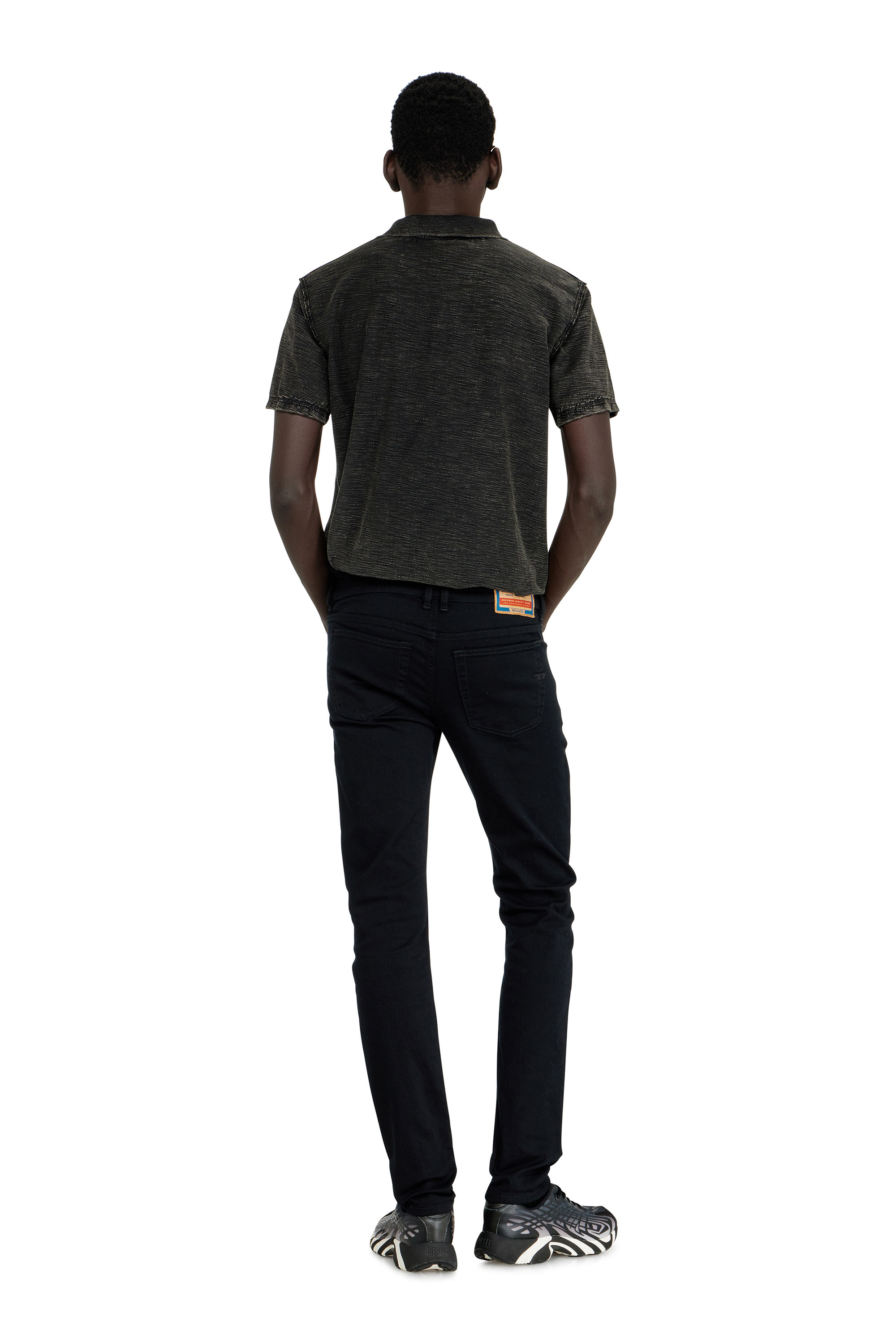 Diesel - Skinny Jeans 1979 Sleenker 09C51 Hombre, Negro/Gris oscuro - 3