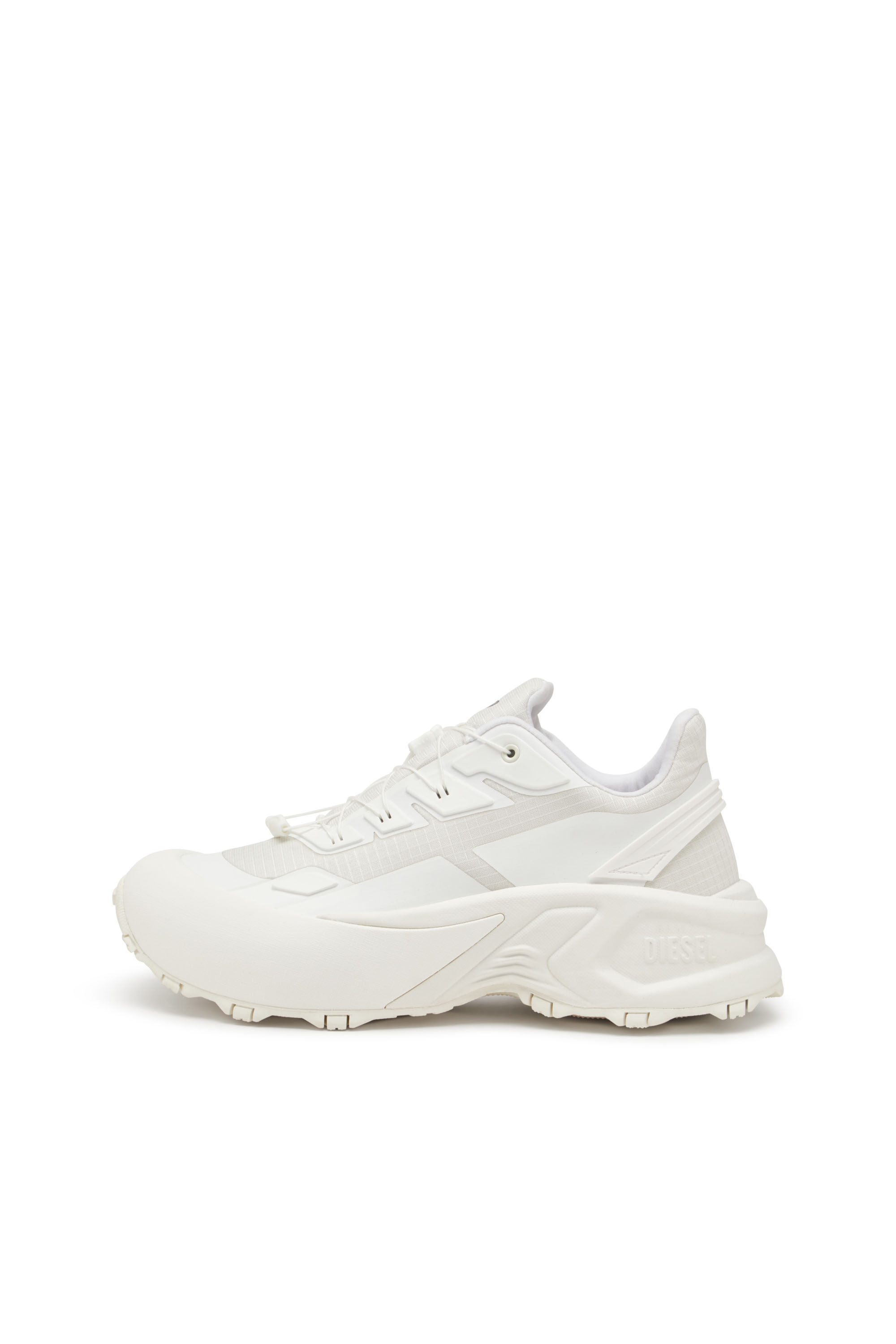 Diesel - D-CAGE RUNNER, Male's D-Cage Runner-Sneakers in TPU-trimmed ripstop in White - 3