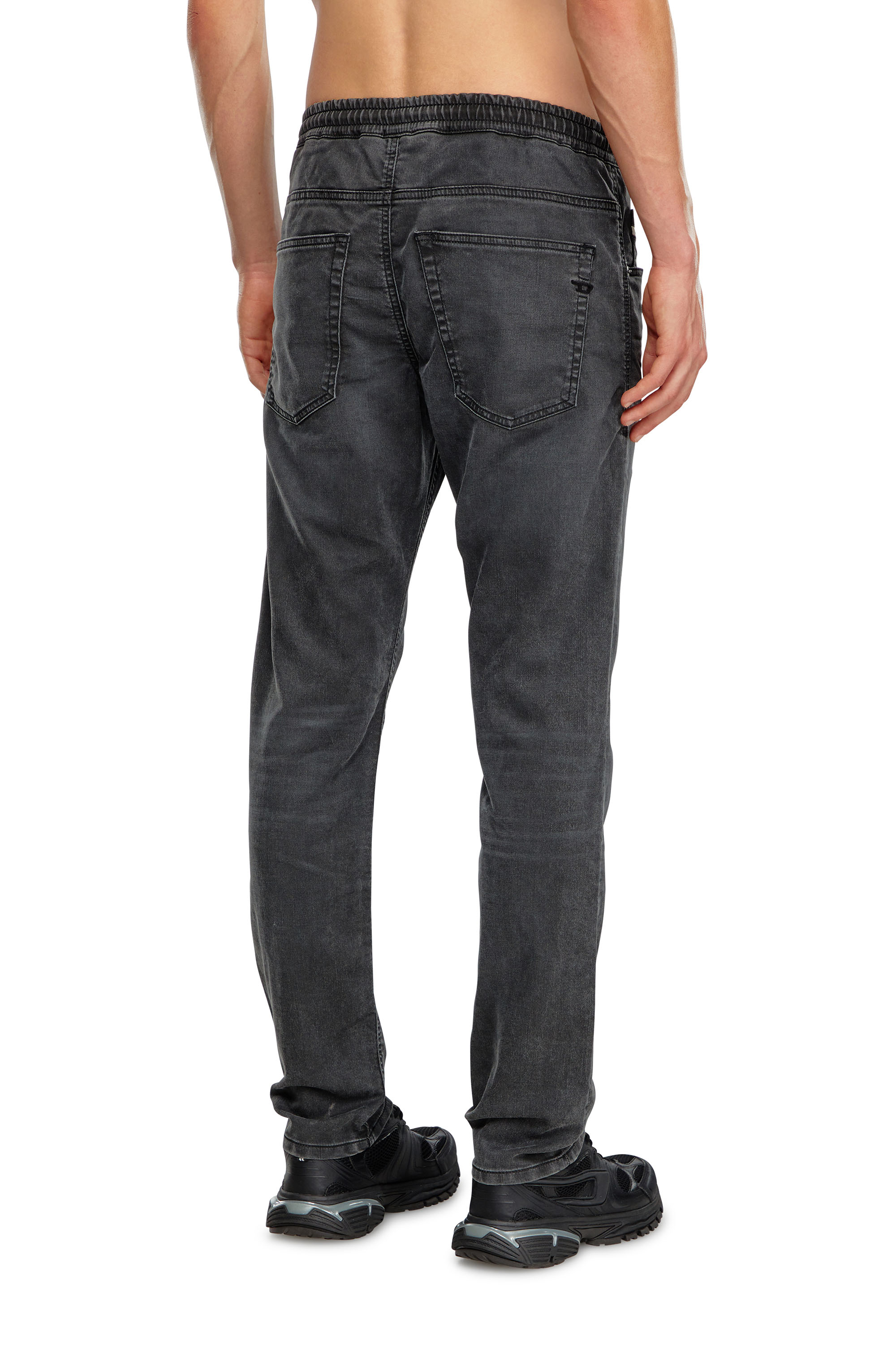 Diesel - Regular 2030 D-Krooley Joggjeans® 09J75 Homme, Noir/Gris foncé - Image 4