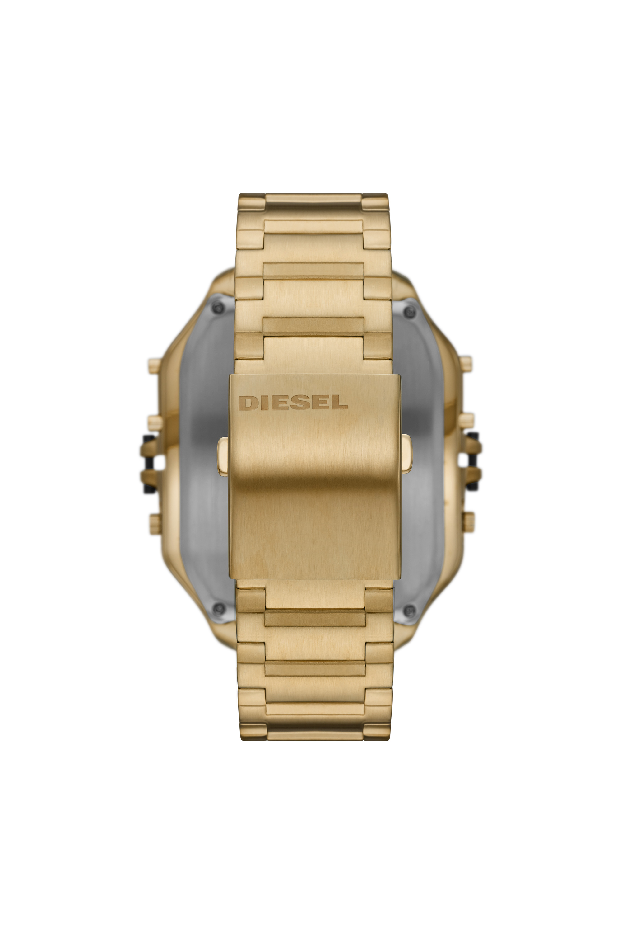 DZ7454 Man: Clasher Ana-Digi gold-tone stainless steel watch