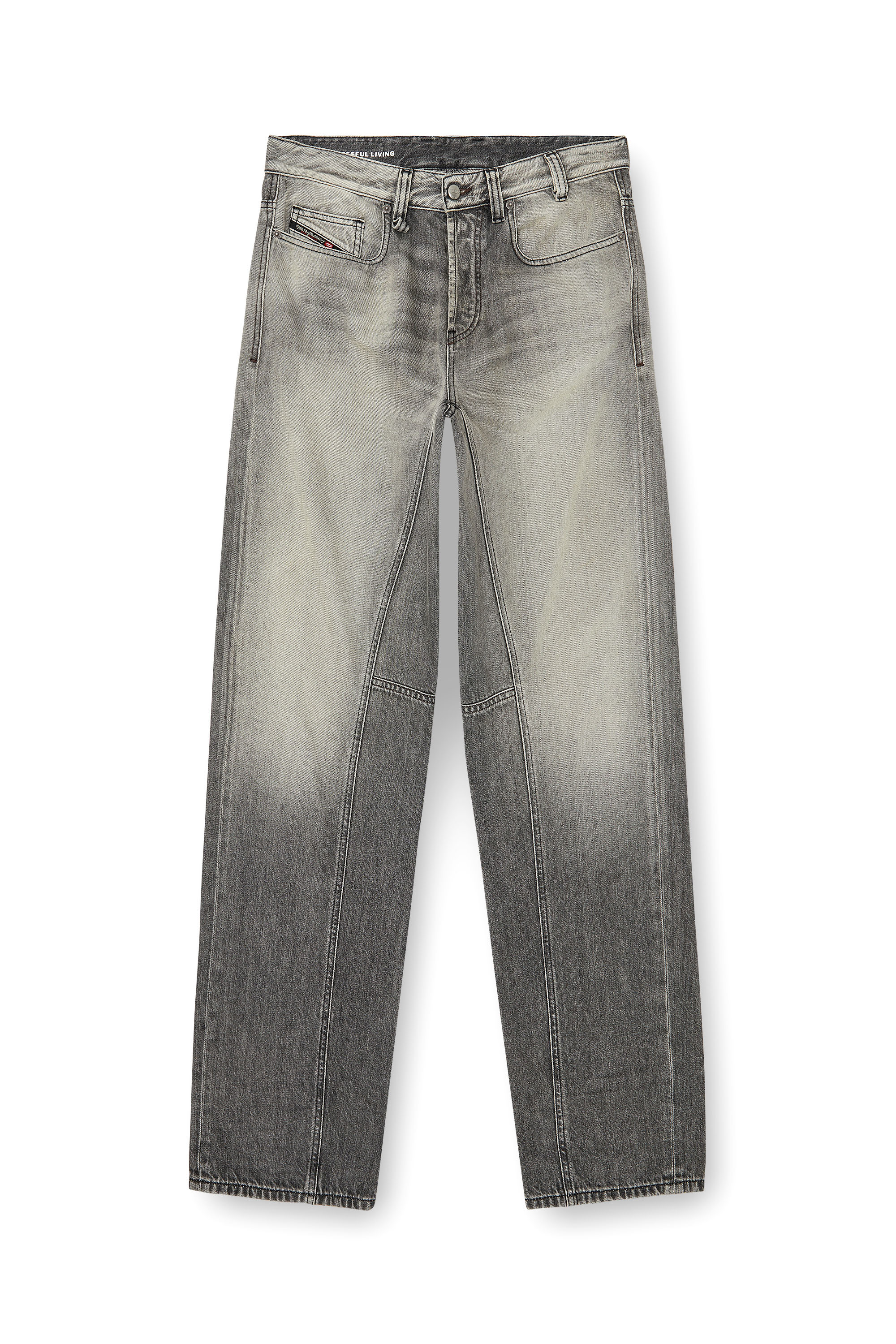 Diesel - Male's Relaxed Jeans 2001 D-Macro 09P56, Grey - 3