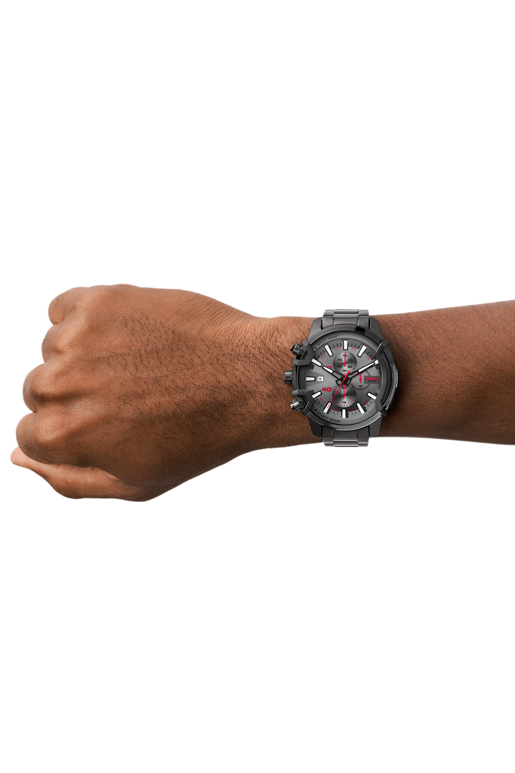 DIESEL DZ4588 腕時計 DZ4588 Man: Split chronograph green leather watch | Diesel