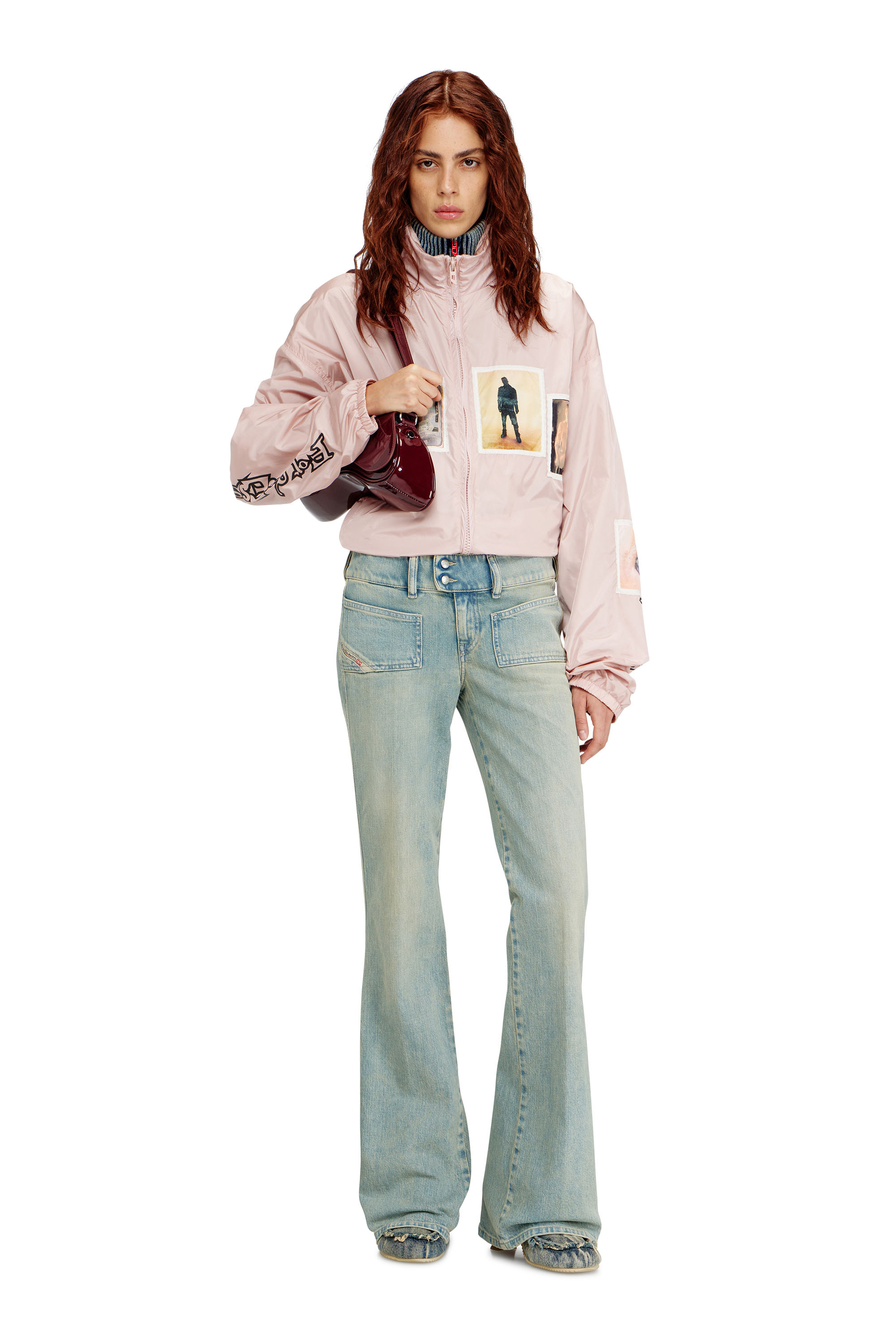 Diesel - Bootcut Jeans D-Hush 09N33 Femme, Bleu moyen - Image 2