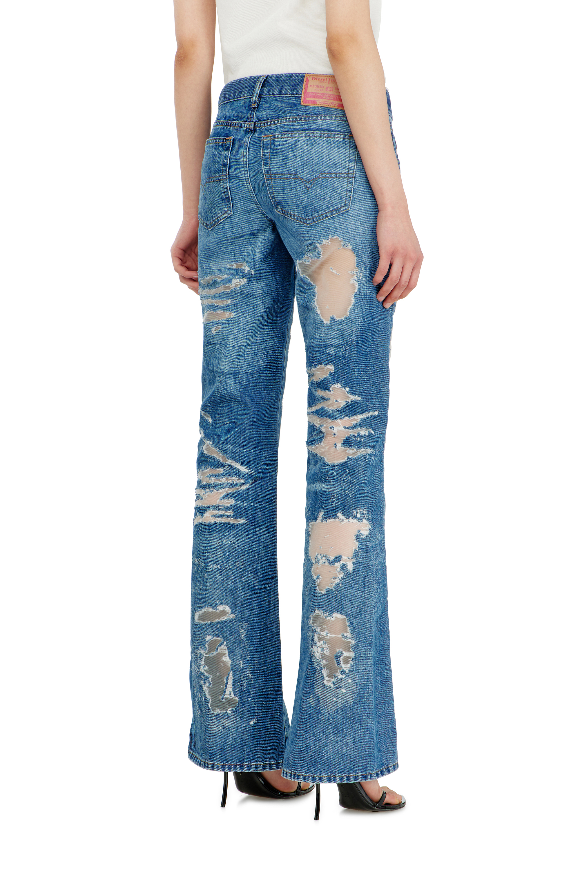 Diesel - Bootcut Jeans 1969 D-Ebbey 068ZH Mujer, Azul medio - 3