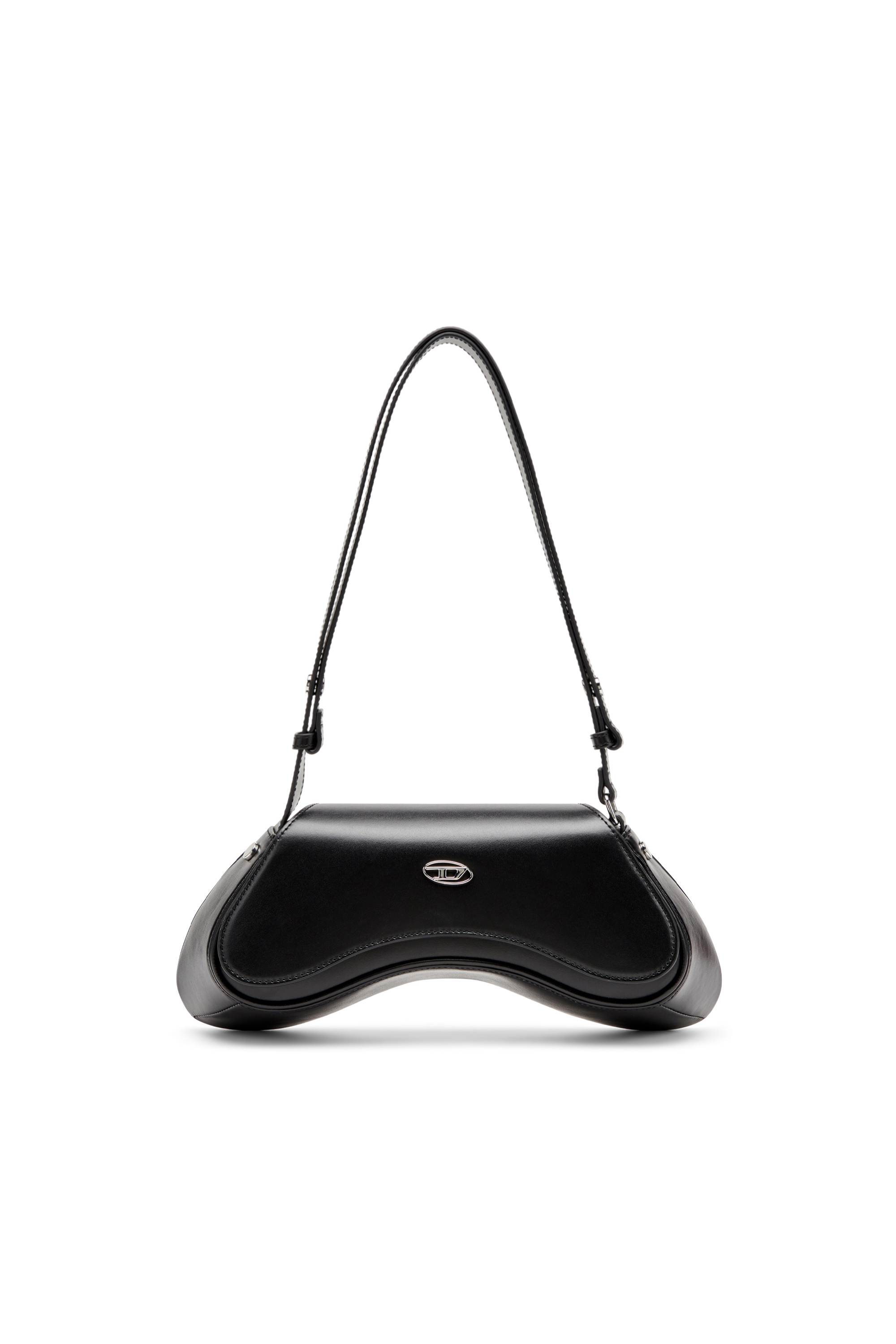 Diesel - PLAY CROSSBODY, Female's Play-Crossbody bag in semi gloss leather in Black - 1