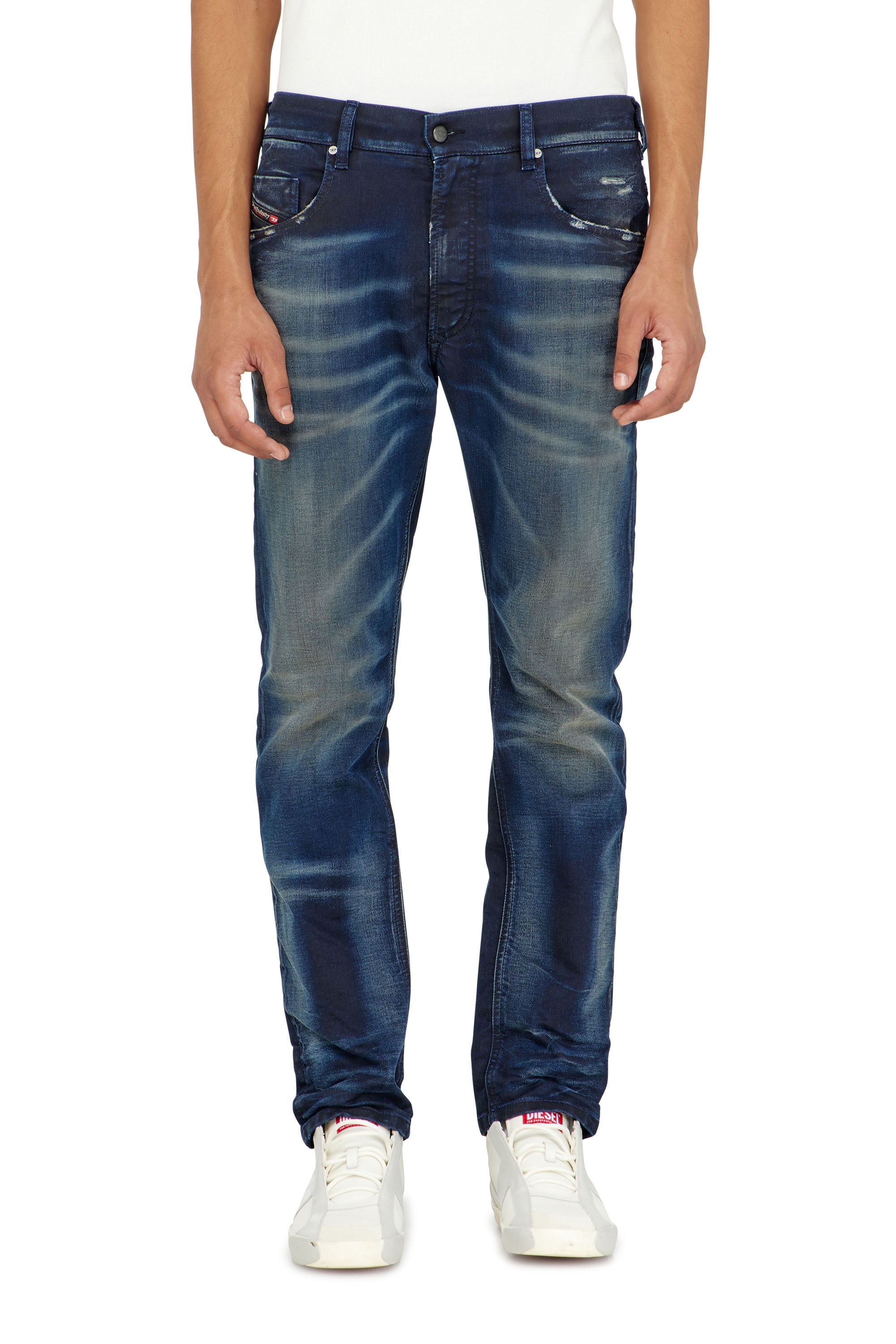 Diesel - Man's Regular 2032 D-Krooley-BW Joggjeans&reg; 068WU, Dark Blue - 2