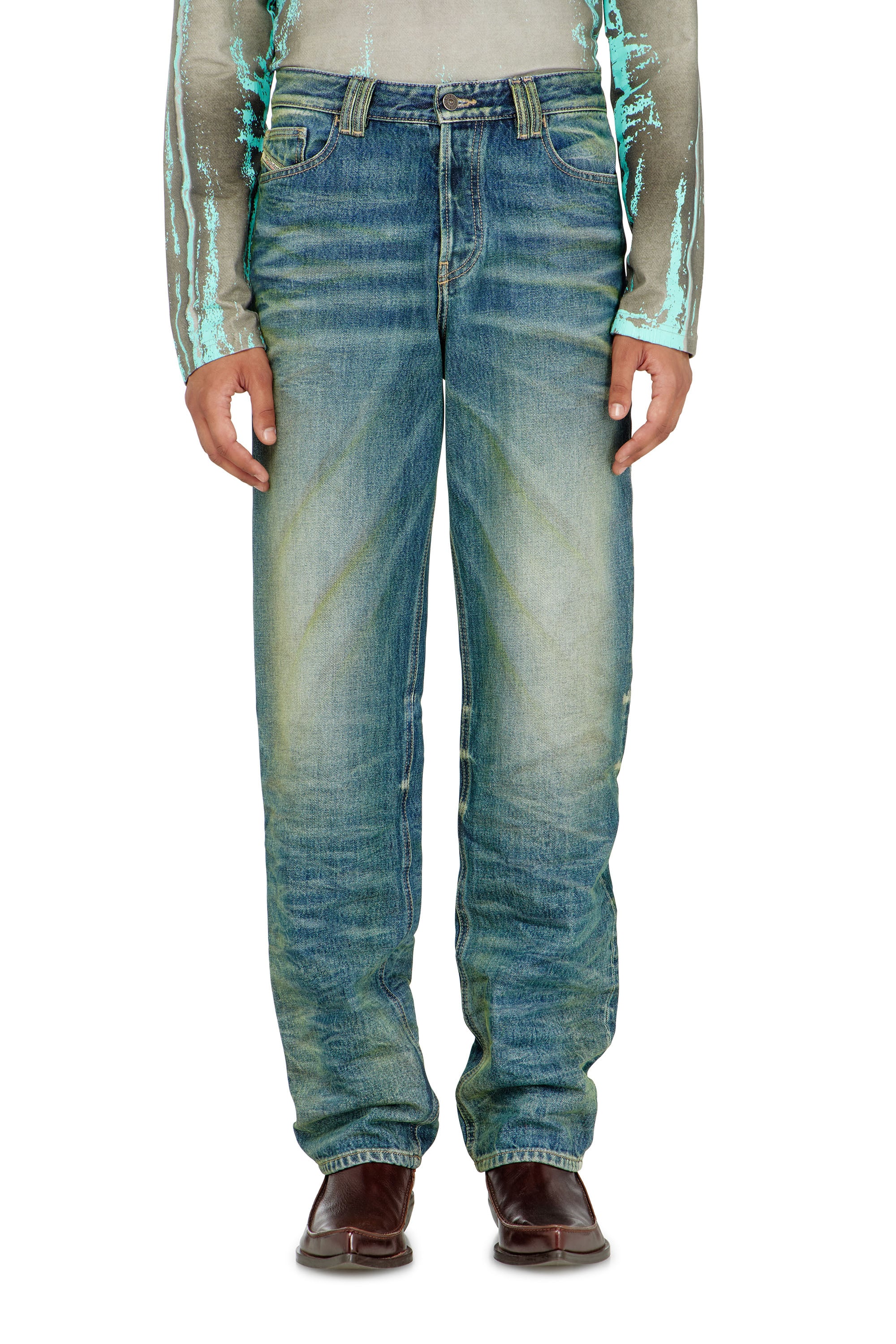 Diesel - Male's Regular Jeans 1991 D-Voeed 007FV, Medium Blue - 4