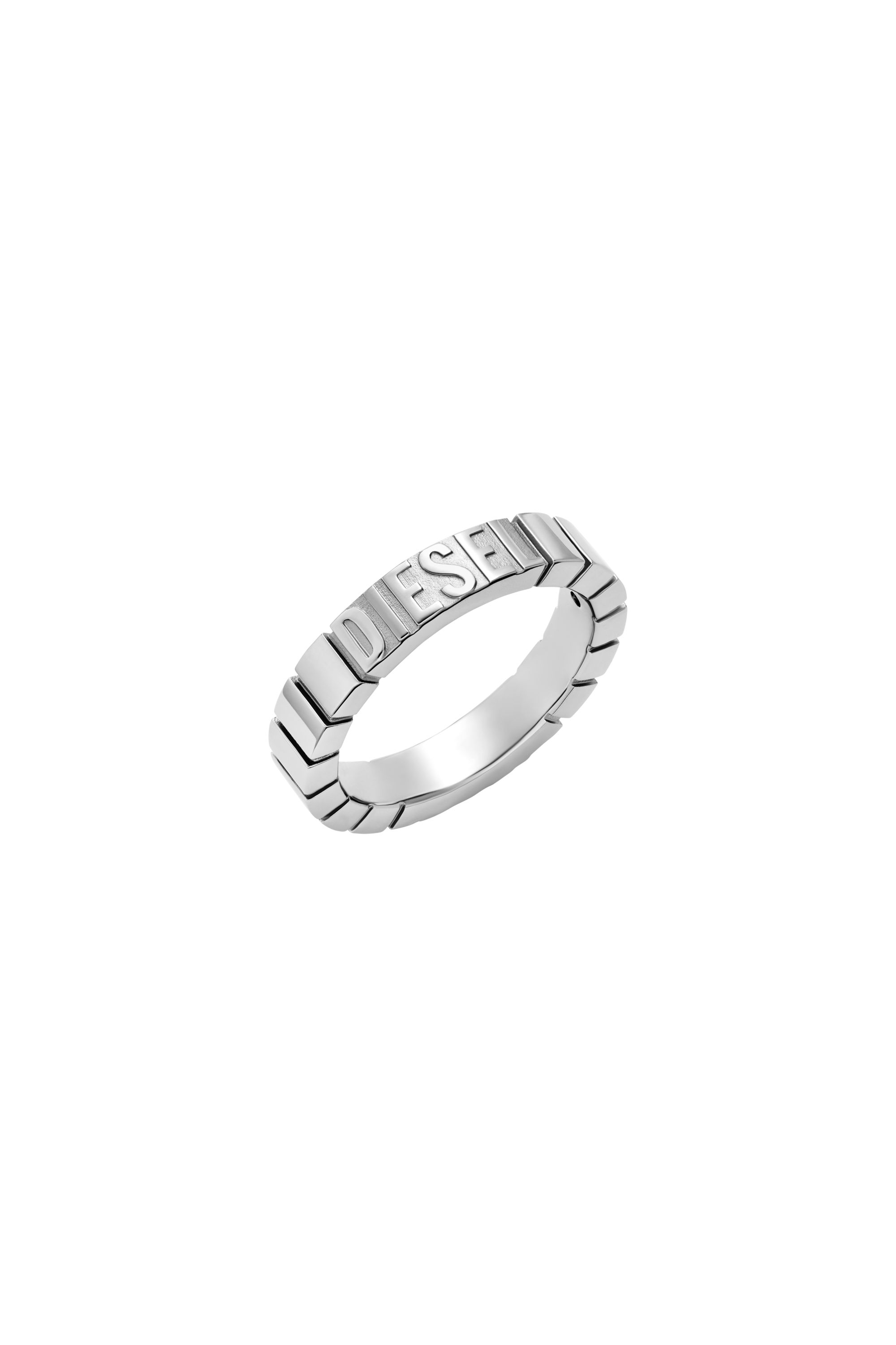 Diesel - DX1591040 JEWEL, Unisex's Stainless Steel Band Ring in Silver - 1