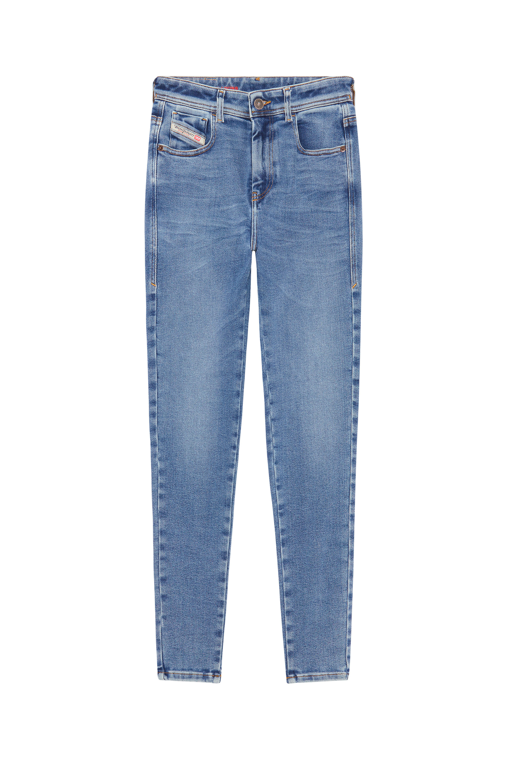 Diesel - Skinny Jeans 1984 Slandy-High 09D62 Femme, Bleu moyen - Image 5