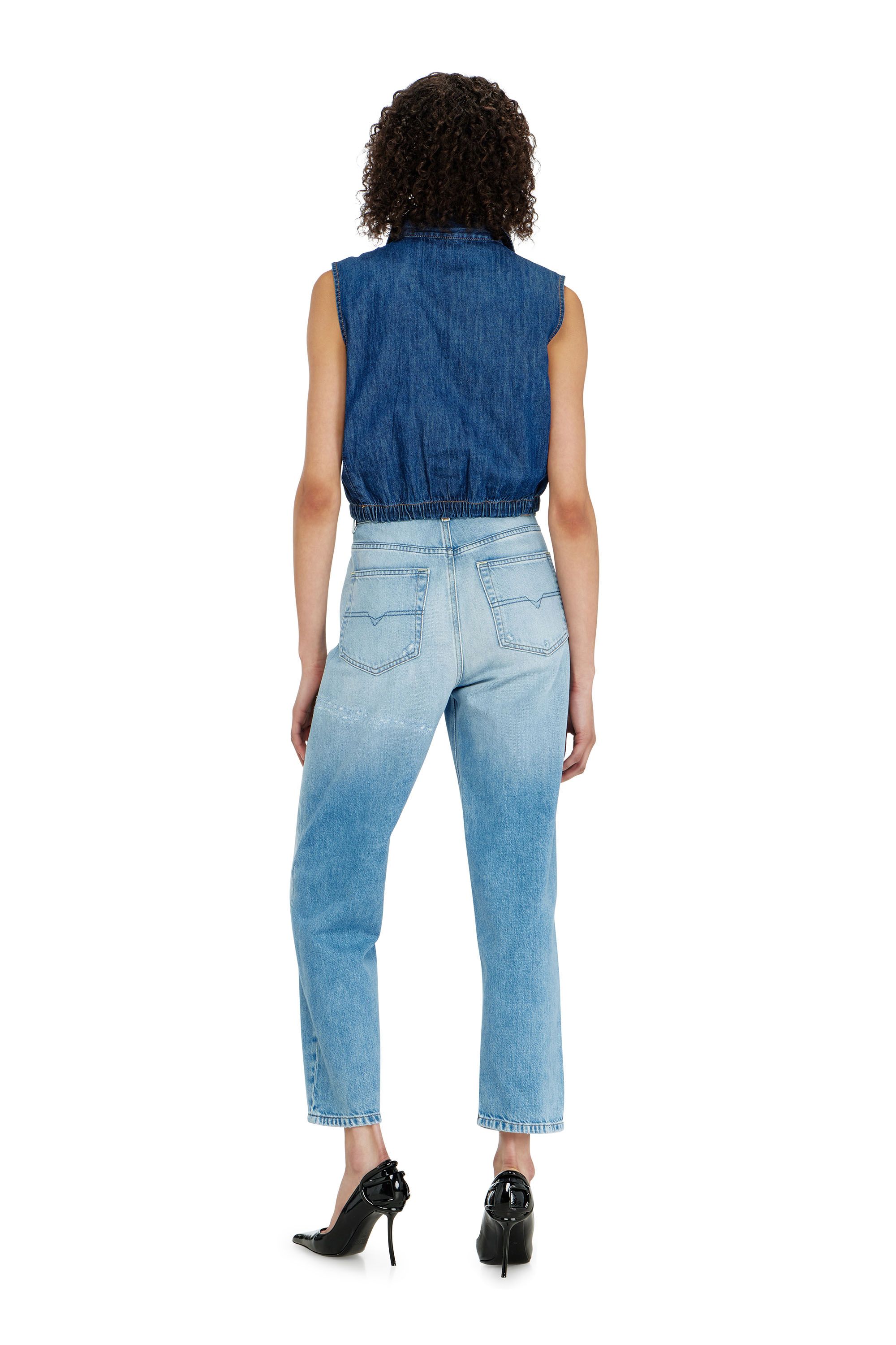 Diesel - Regular Jeans 1981 D-Went 09P49 Femme, Bleu Clair - Image 3