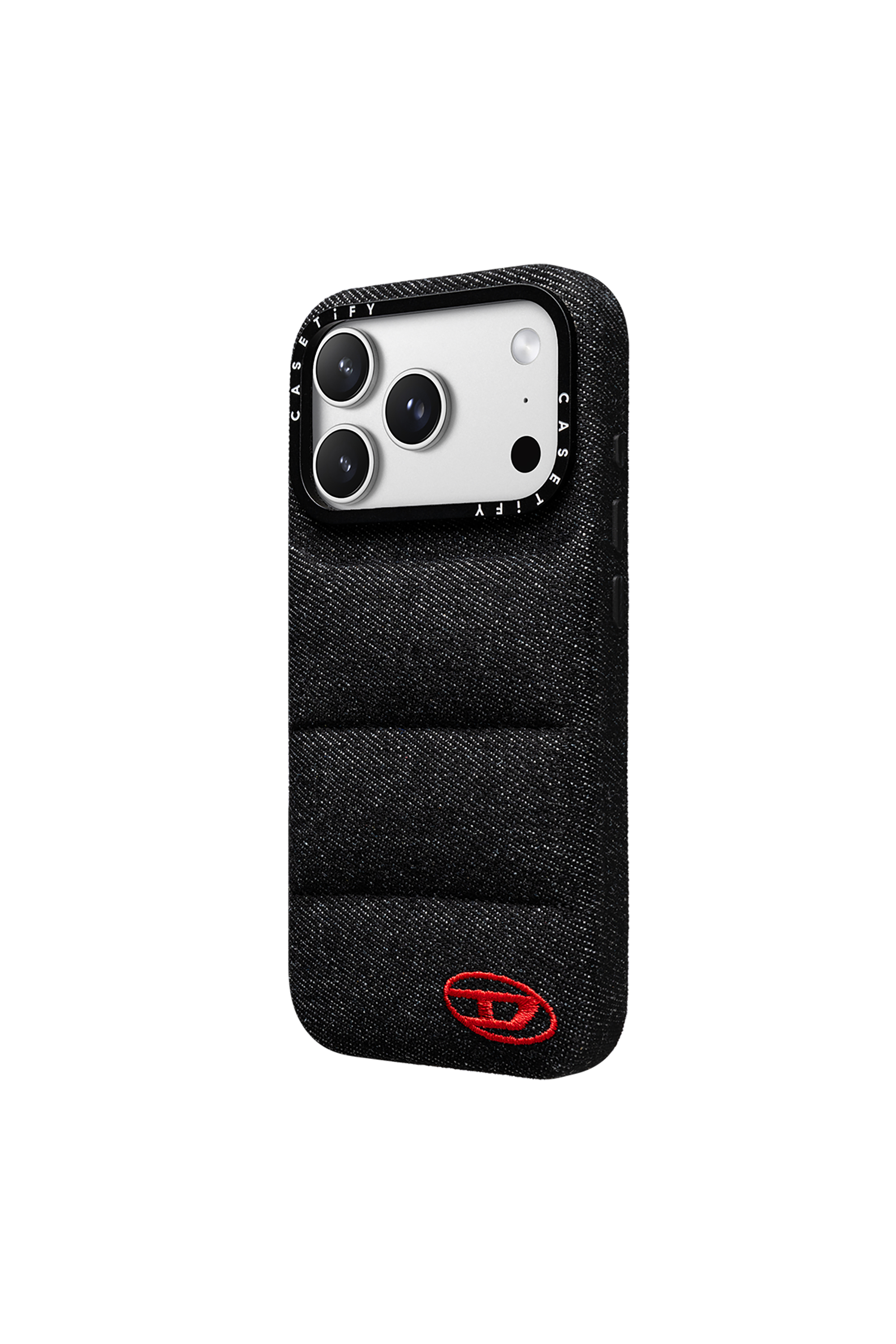 Diesel - 60606 MOULDED CASE, Funda Puffer por iPhone 17 Pro Unisex in Negro - 2