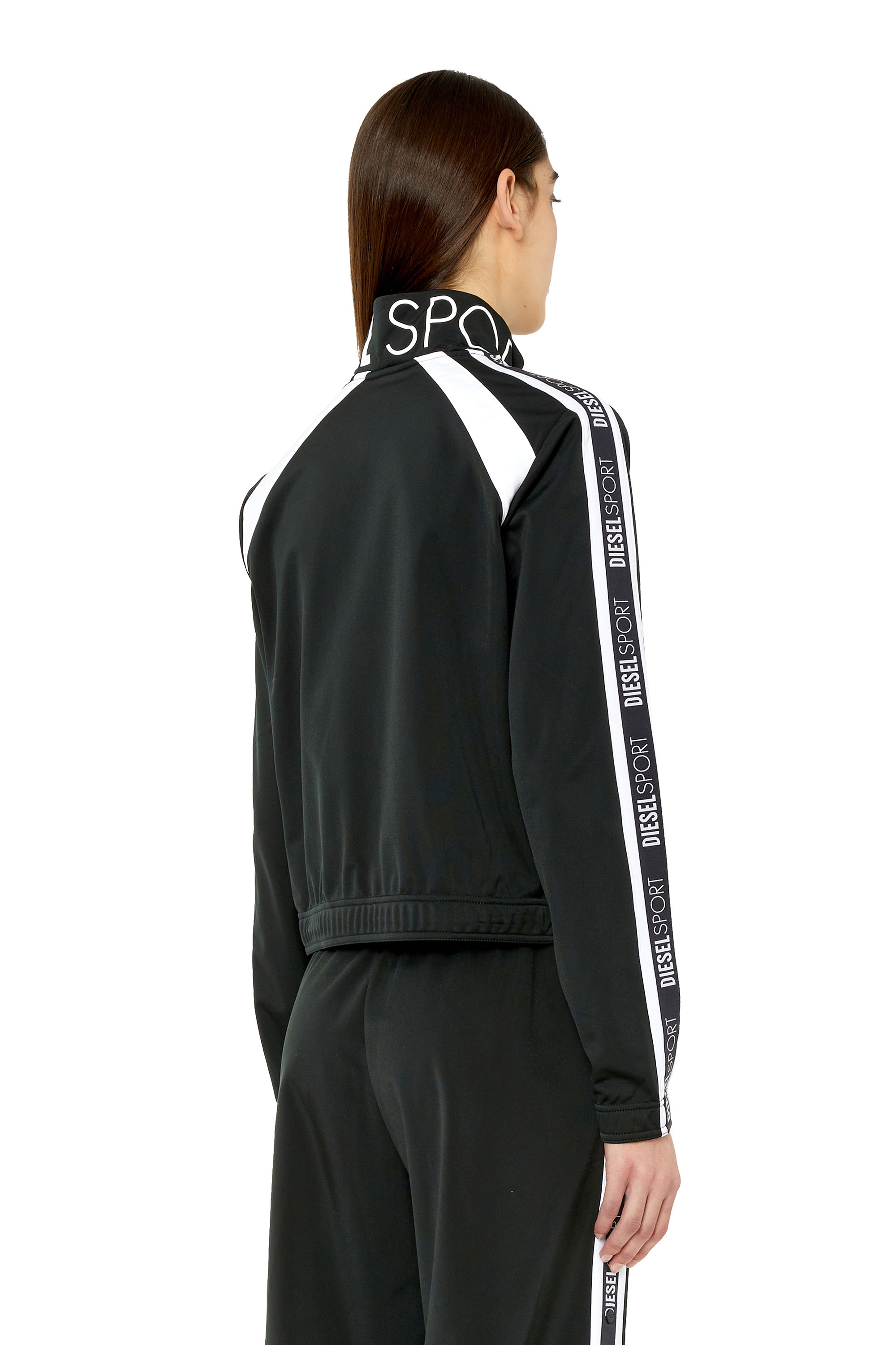 AWST-EMERA-HT36 Woman: Track jacket with logo bands | Diesel