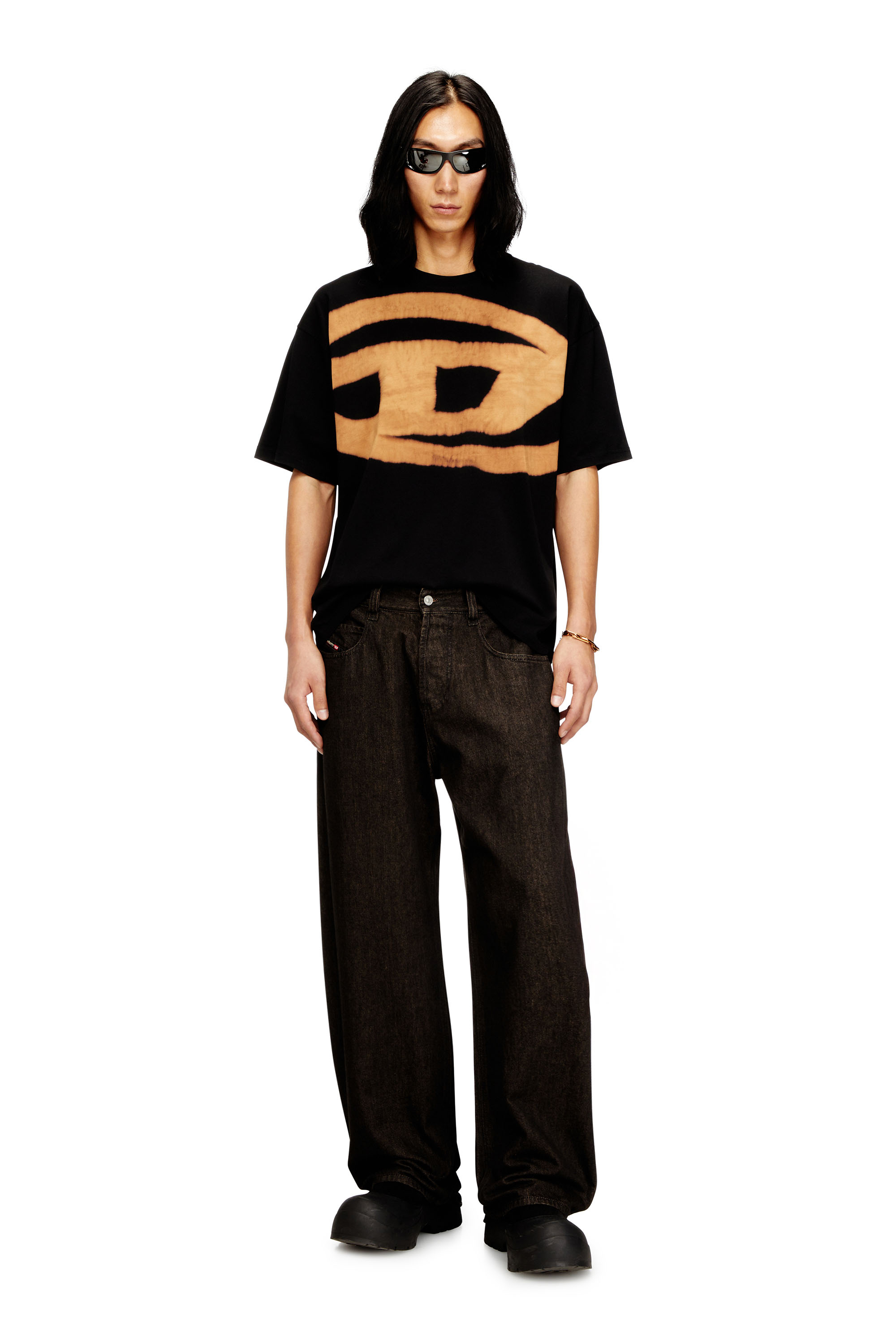 Diesel - T-BOXT-BLEACH, Camiseta con logotipo Oval D descolorido Hombre in Multicolor - 1