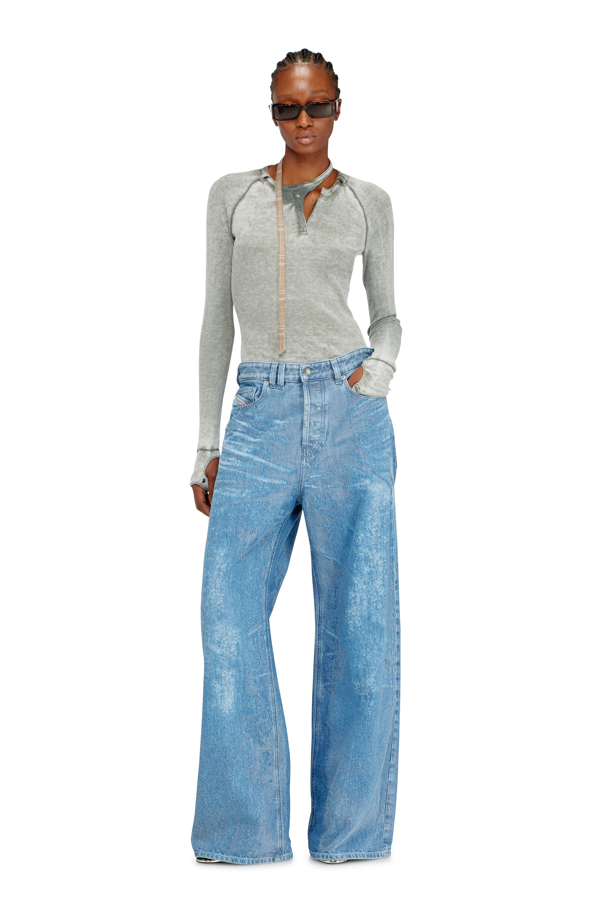 Diesel - Female's Relaxed Jeans 1996 D-Sire 09P23, Light Blue - 1