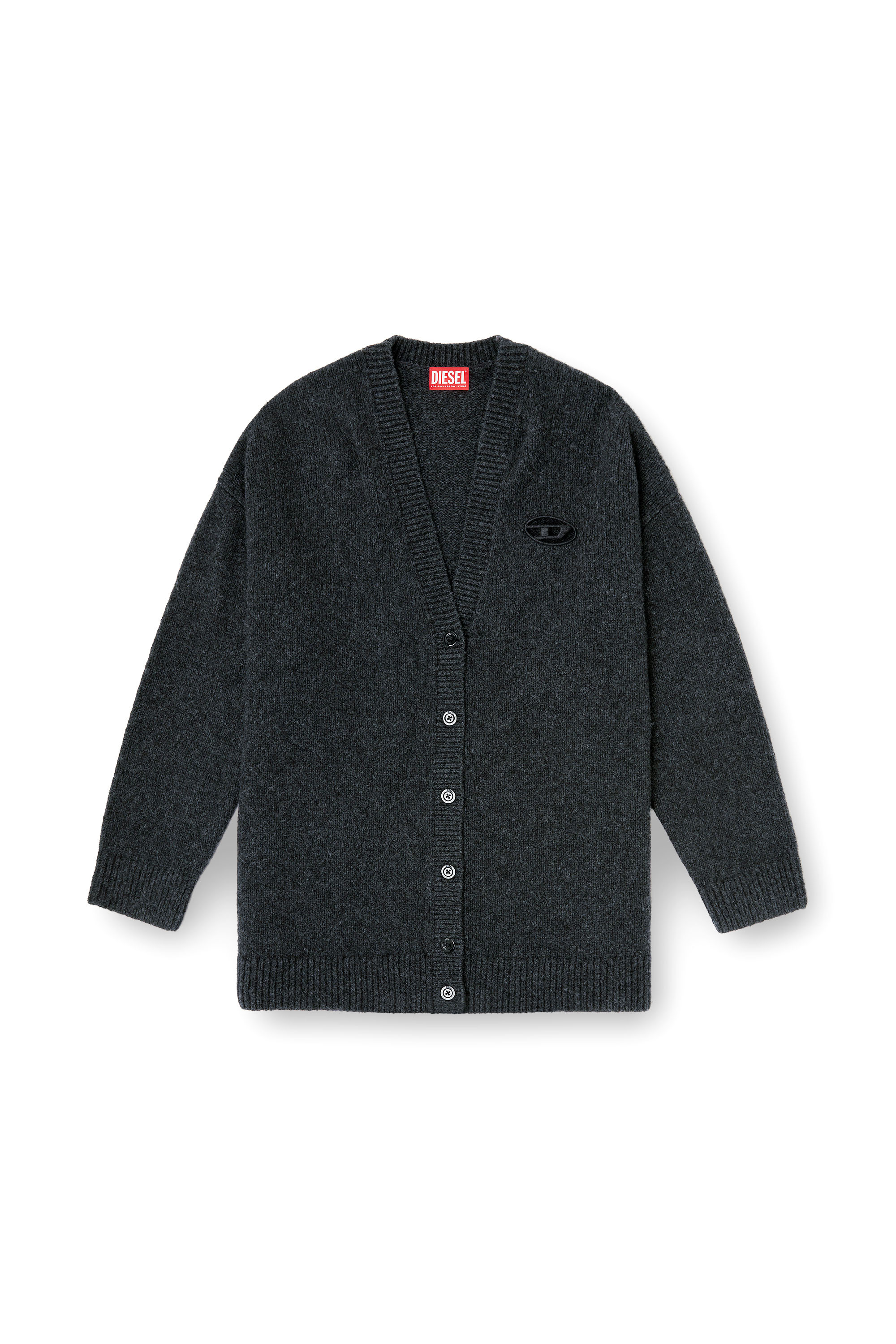 Diesel - M-AREELA, Cardigan en m&eacute;lange de laine et d'alpaga Femme in Polychrome - 2