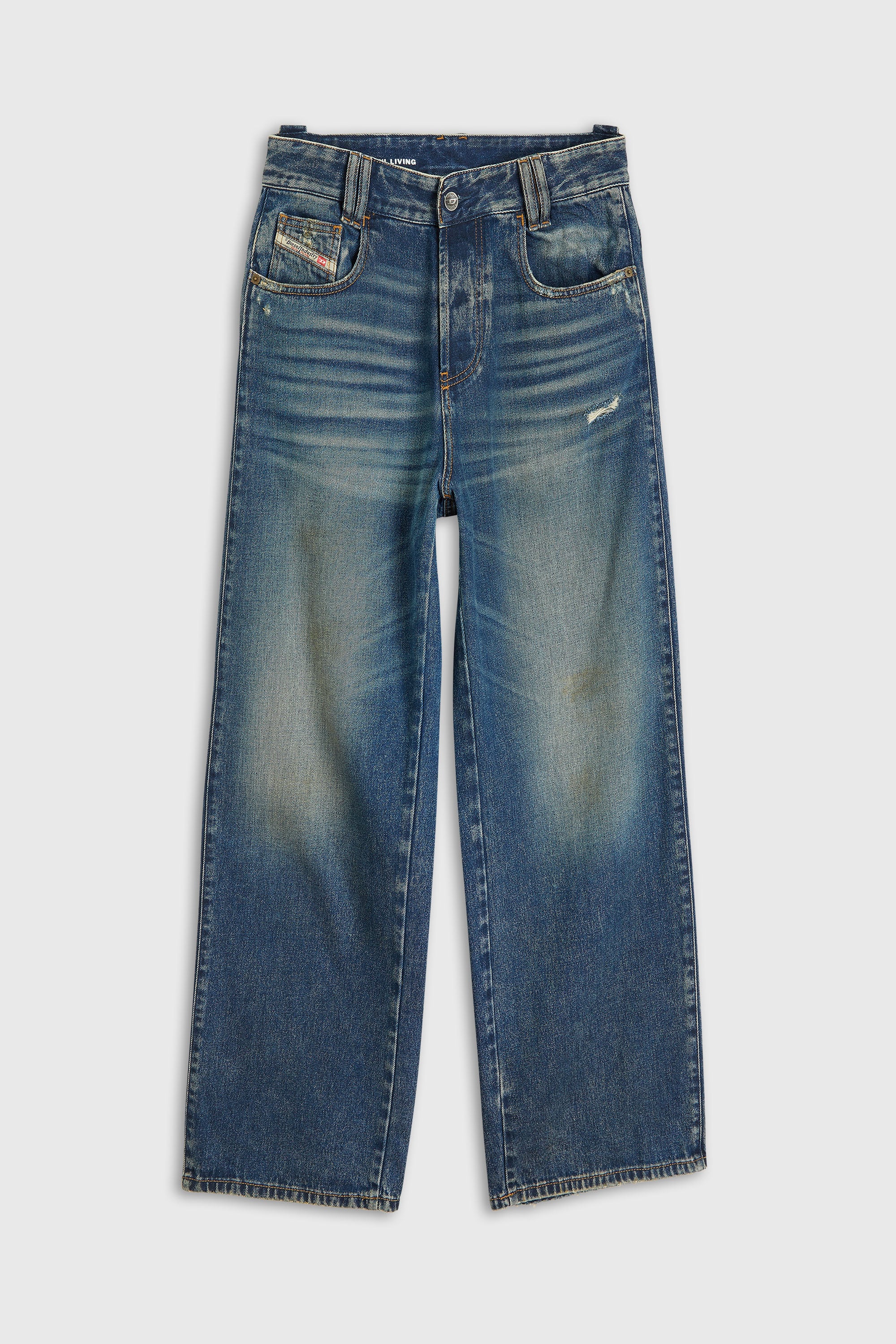 Diesel - Unisex's Relaxed Jeans 1982 D-Hakou 007FP, Dark Blue - 2