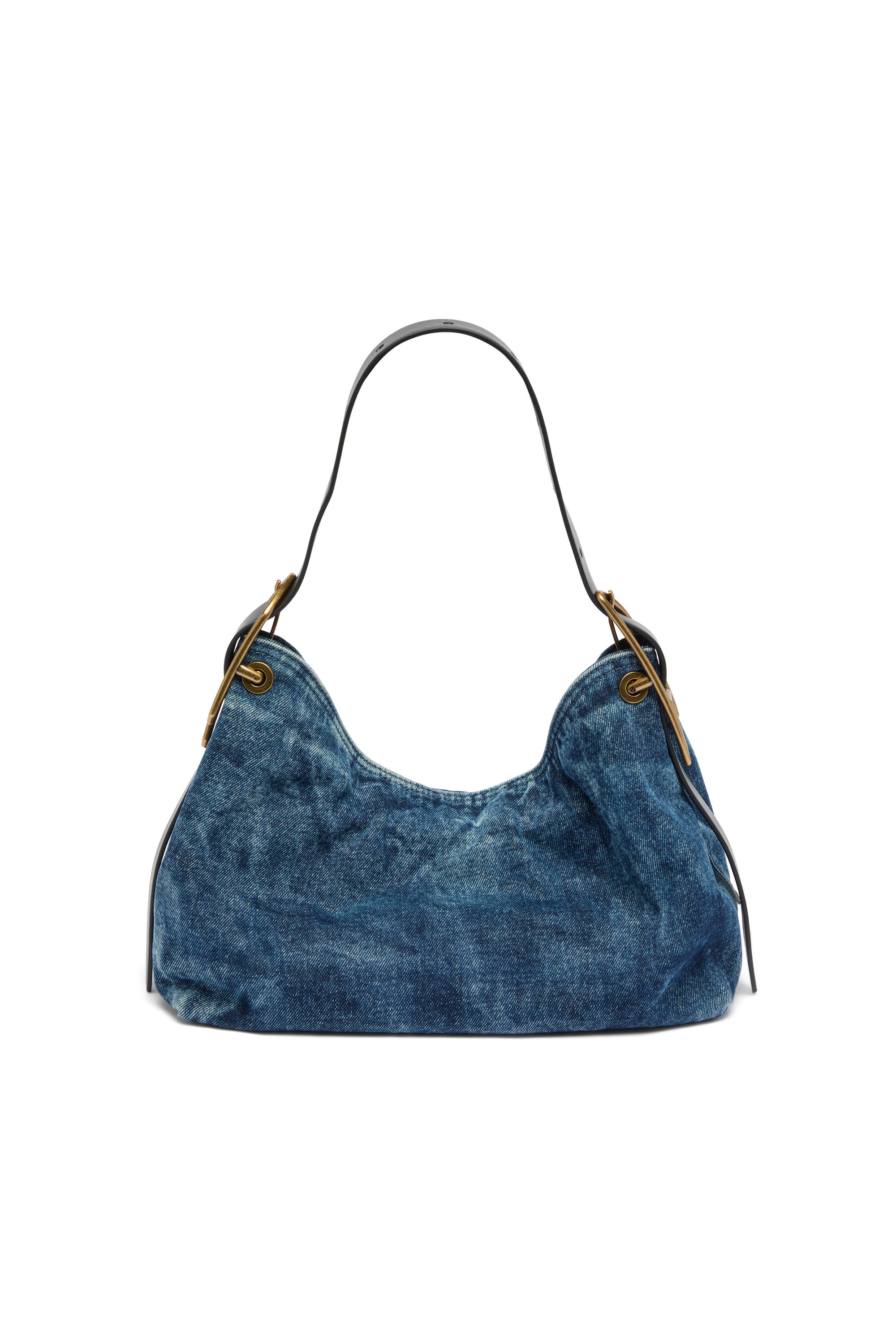 Diesel - D-LINE HOBO S, D-Line-Sac &agrave; bandouli&egrave;re en denim Femme in Bleu - 4