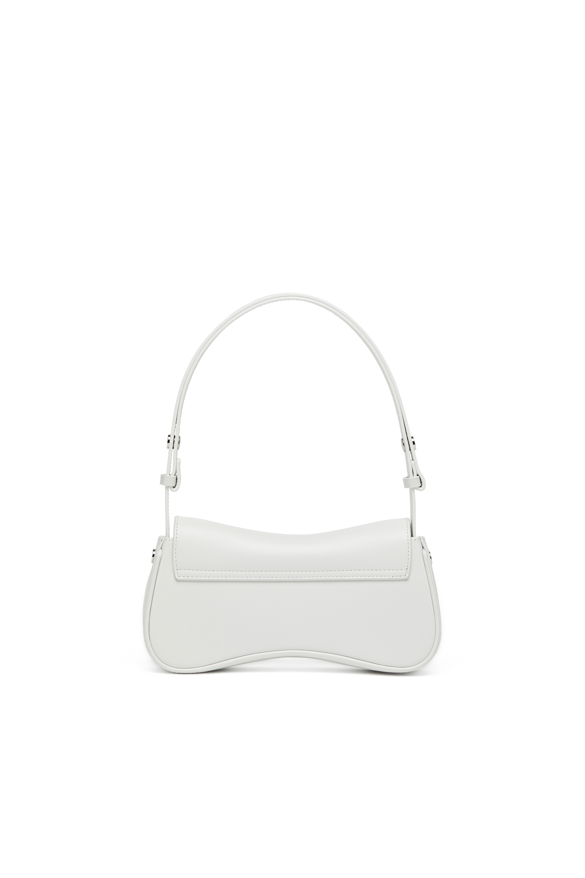 Diesel - PLAY CLUTCH, Play-Sac à bandoulière en cuir semi-brillant Femme in Blanc - 3