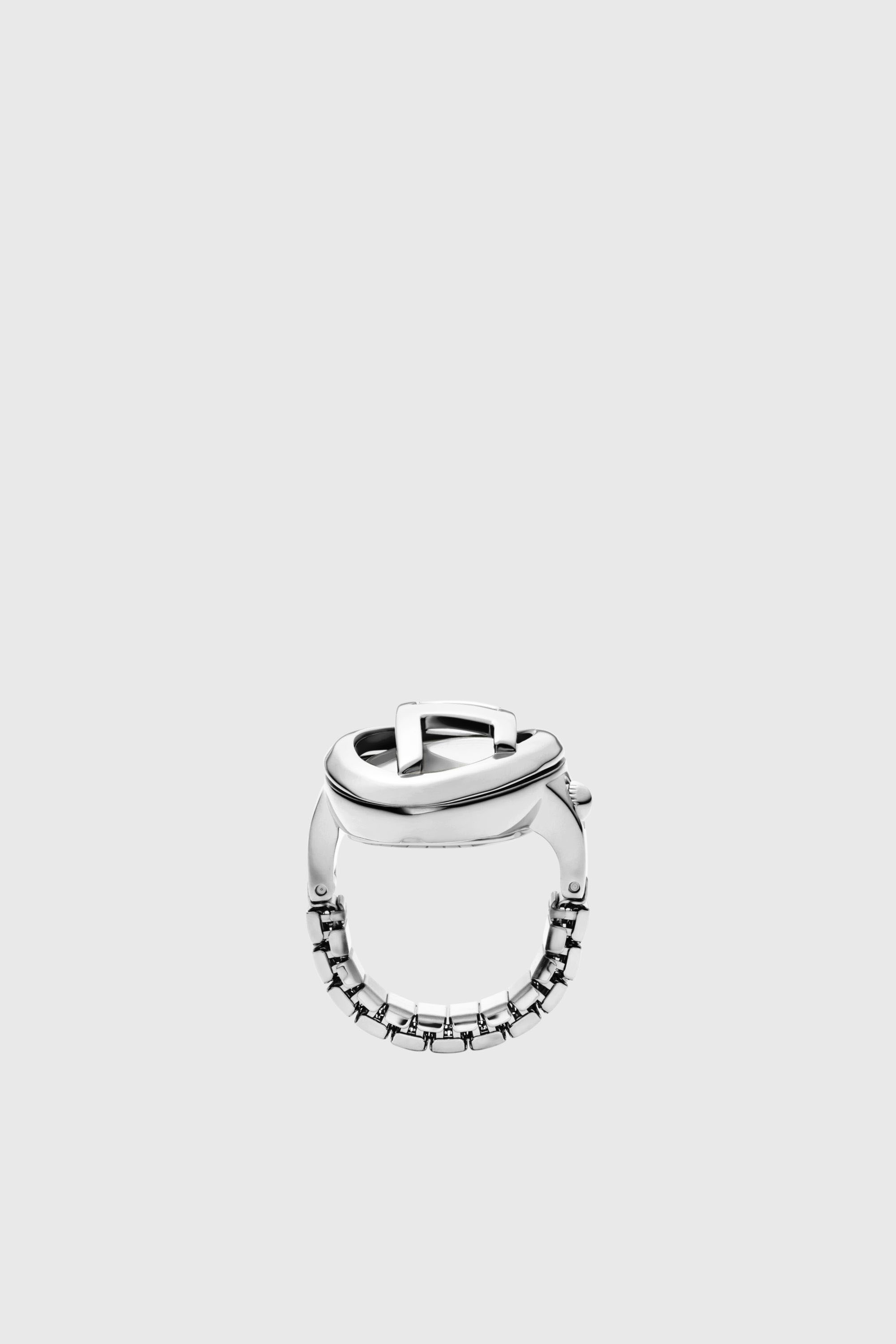 Diesel - DZ5623 WATCH, Anillo reloj D-Era de acero inoxidable Mujer in Plateado - 4