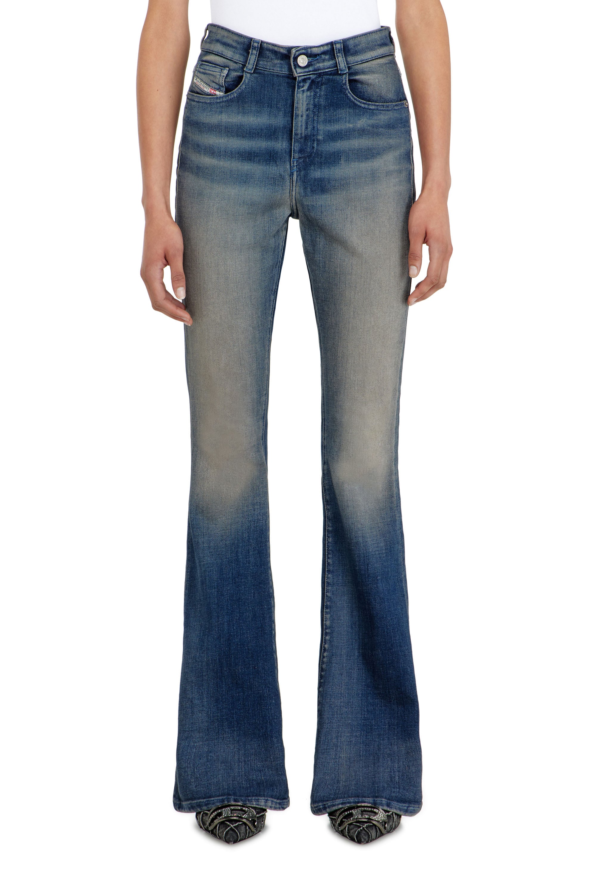 Diesel - Bootcut Jeans 1973 D-Partt 09P67 Mujer, Azul Oscuro - 4