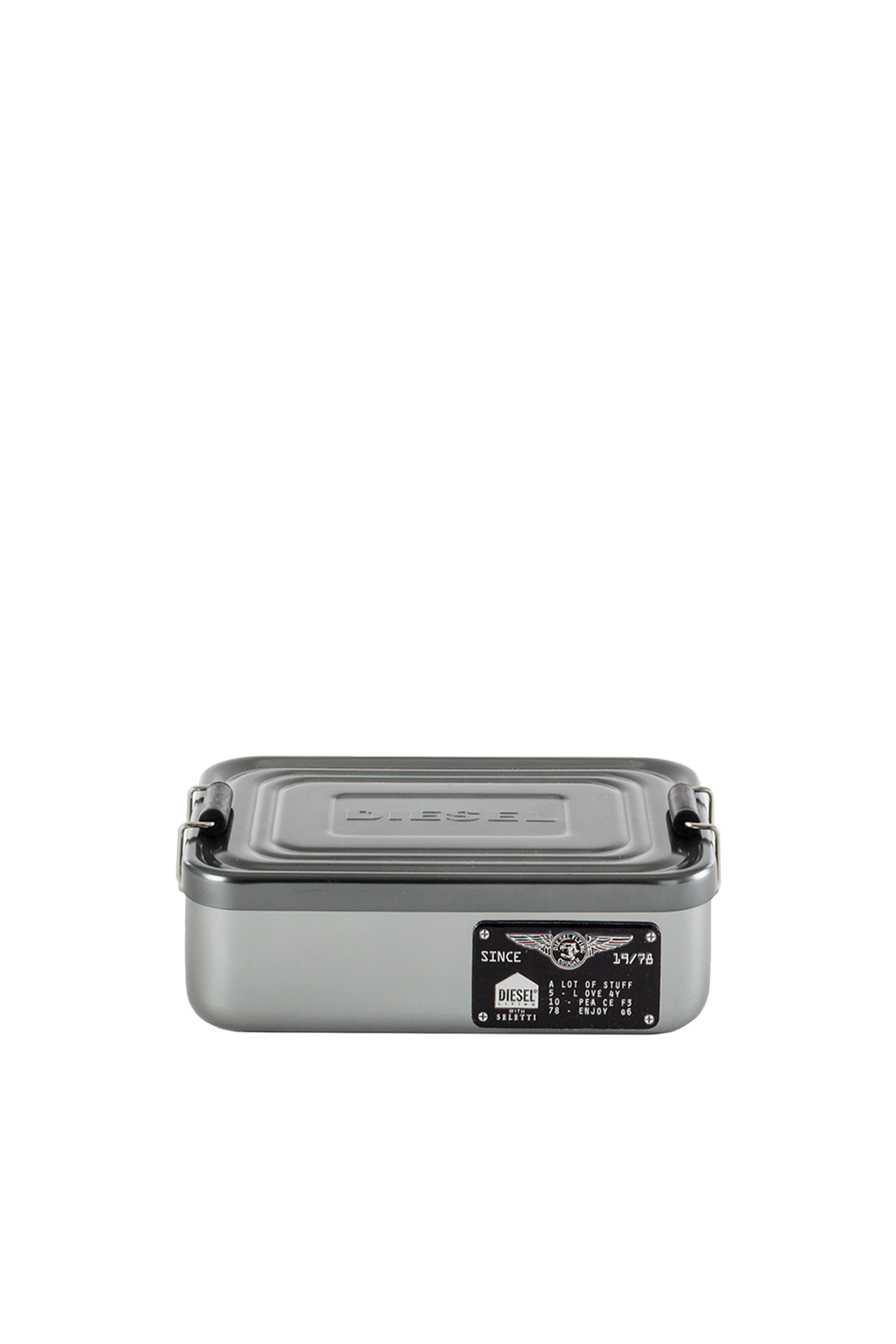 Diesel - 11035 SURVIVAL, Caja de aluminio peque&ntilde;a con tapa Unisex in Gris - 1