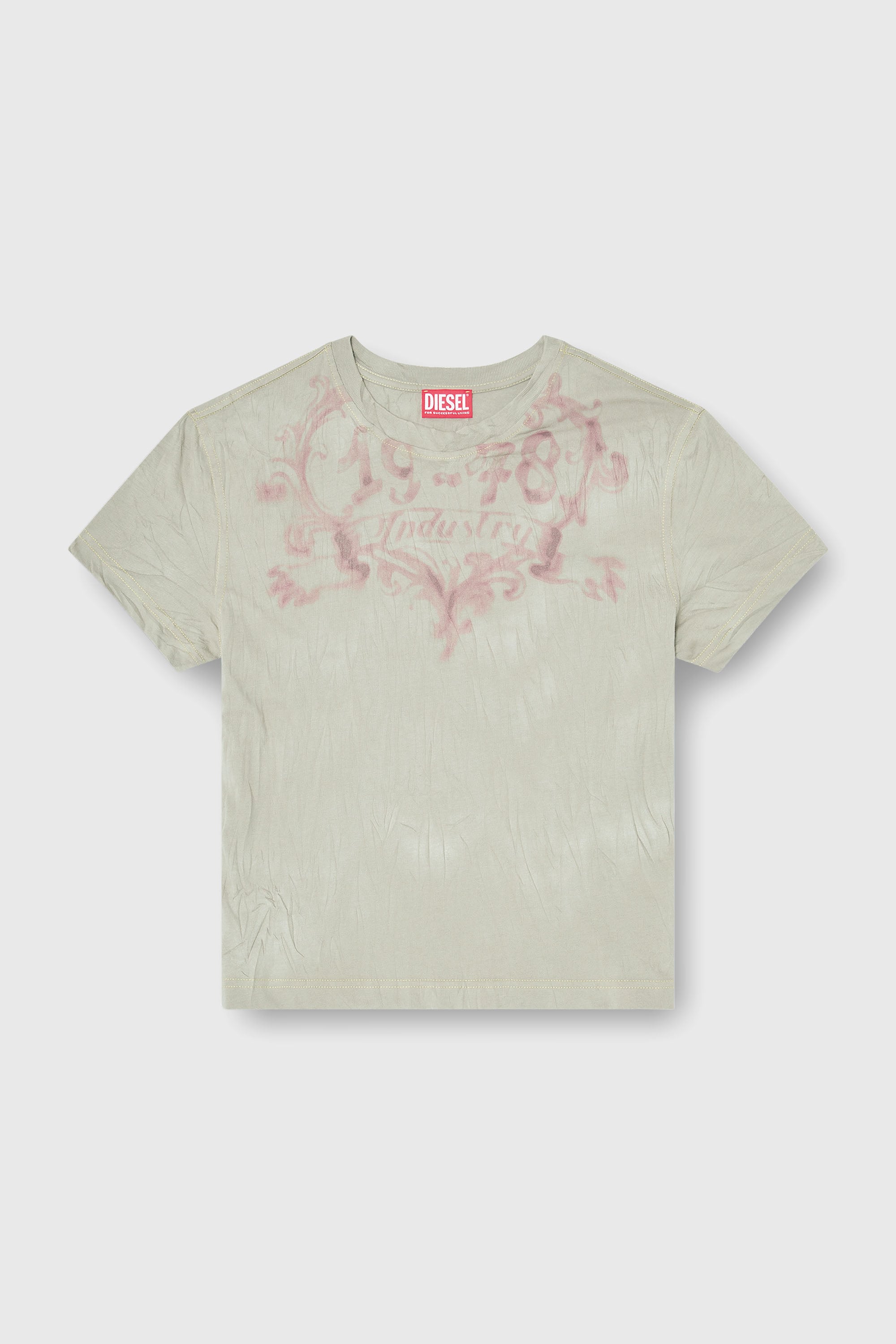 Diesel - T-ILA-AA5, T-shirt en coton avec imprim&eacute; graphique Femme in Polychrome - 2