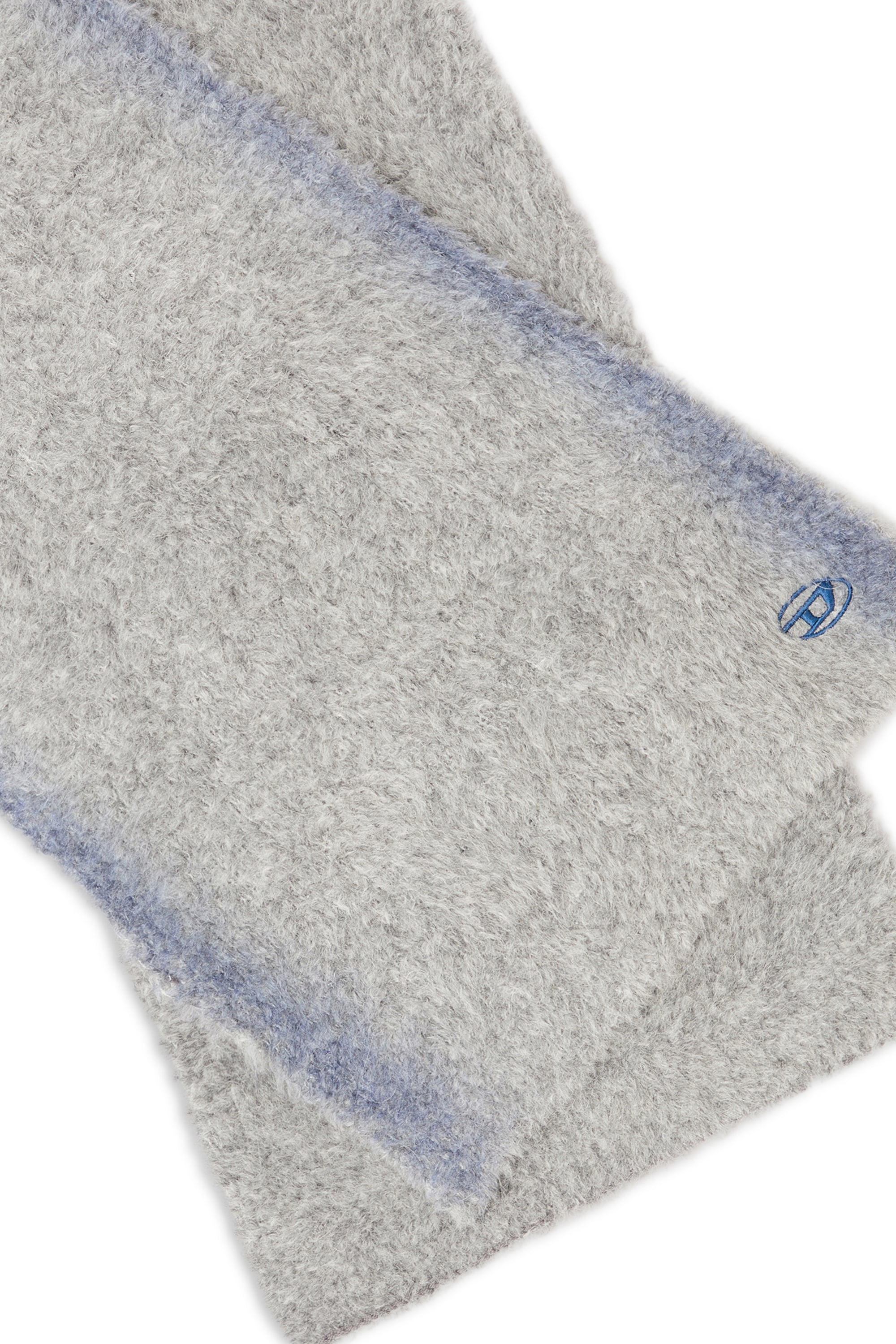 Diesel - K-RINO-SCARF, Unisex's Alpaca-blend scarf with sprayed effect in Grey - 3