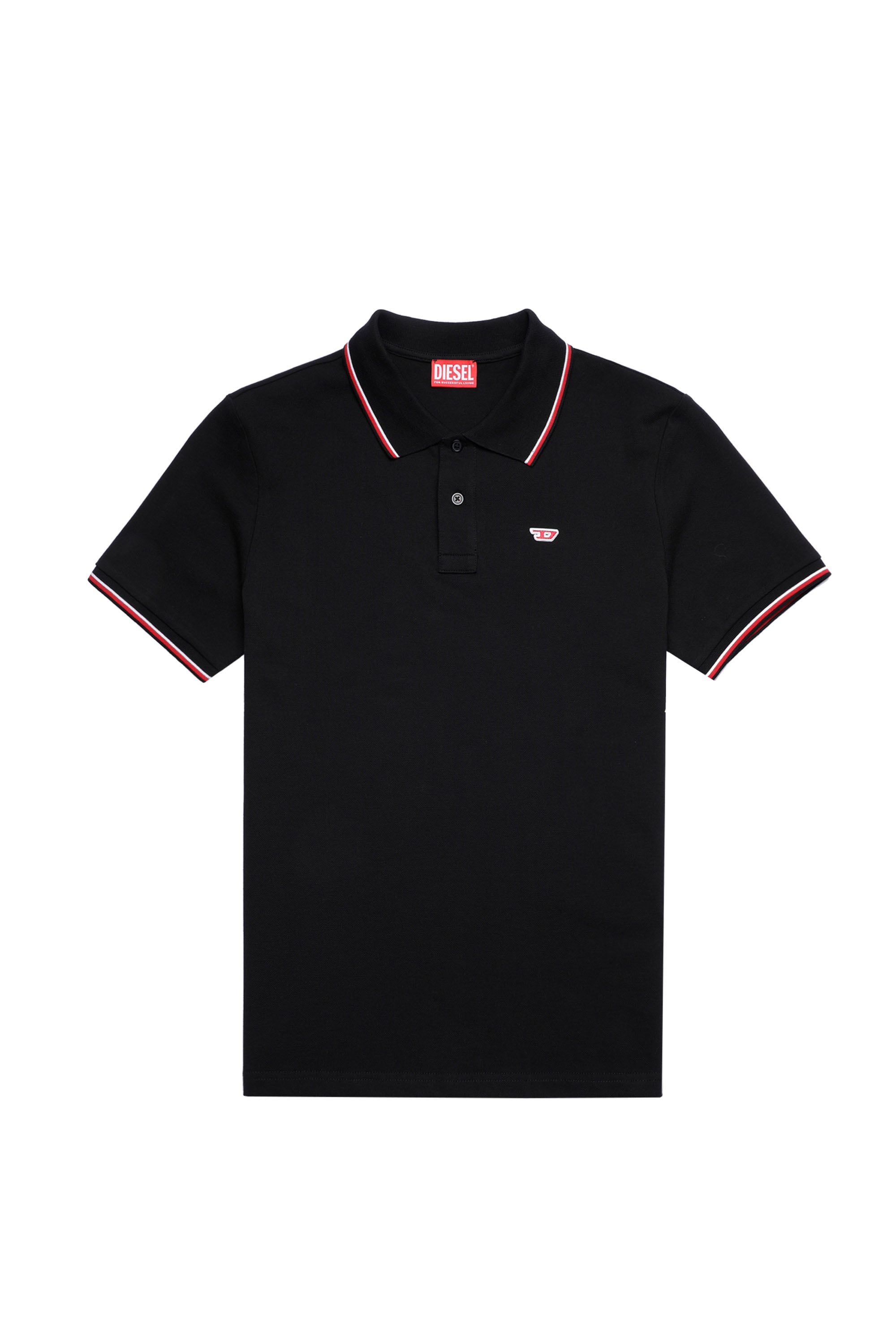 T-SMITH-D Man: Polo shirt with striped trims | Diesel