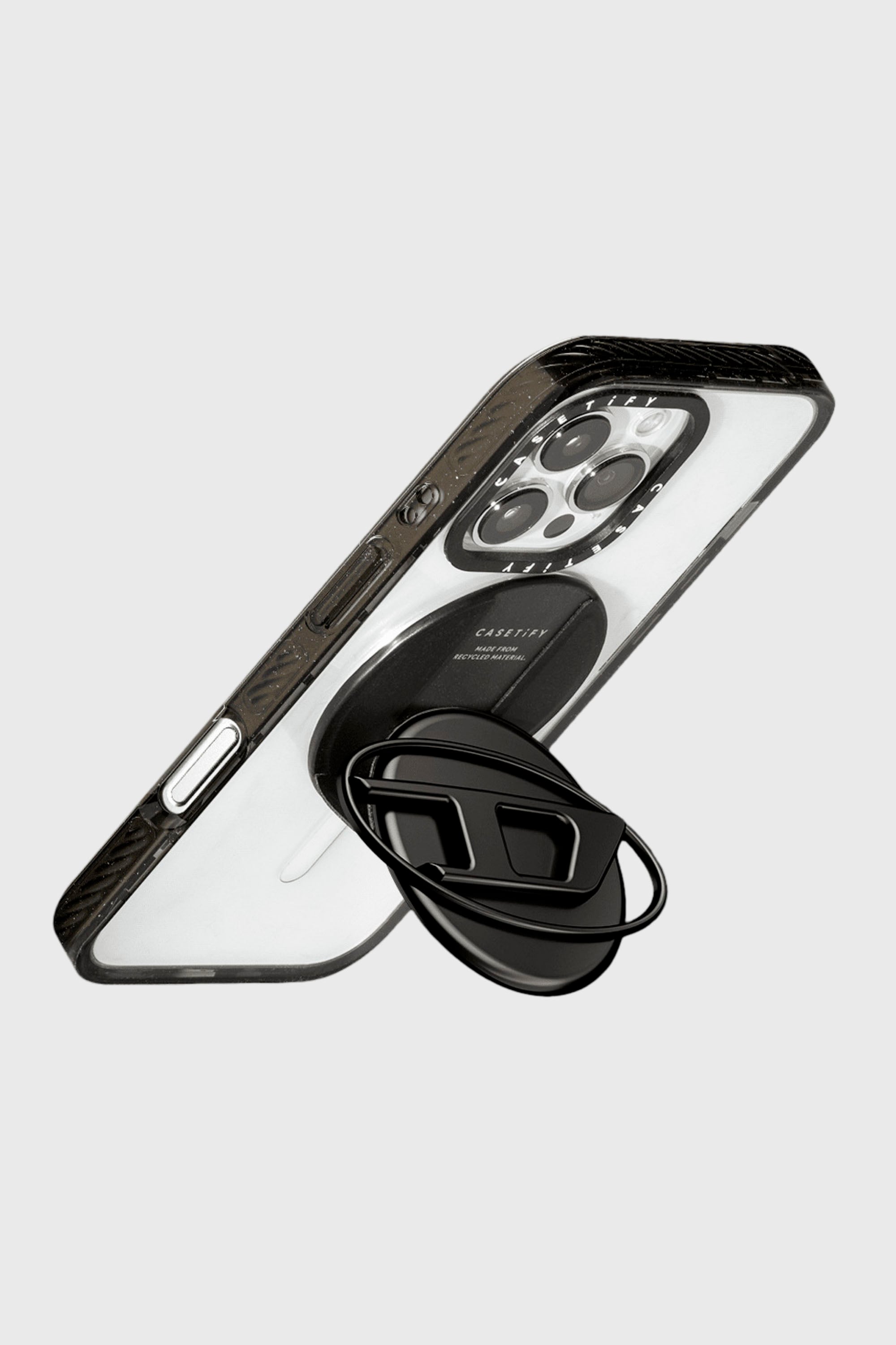 Diesel - 60371 CASETIFY  GRIP STAND, Unisex's Grip & Stand Gun Metal in Dark grey - 3
