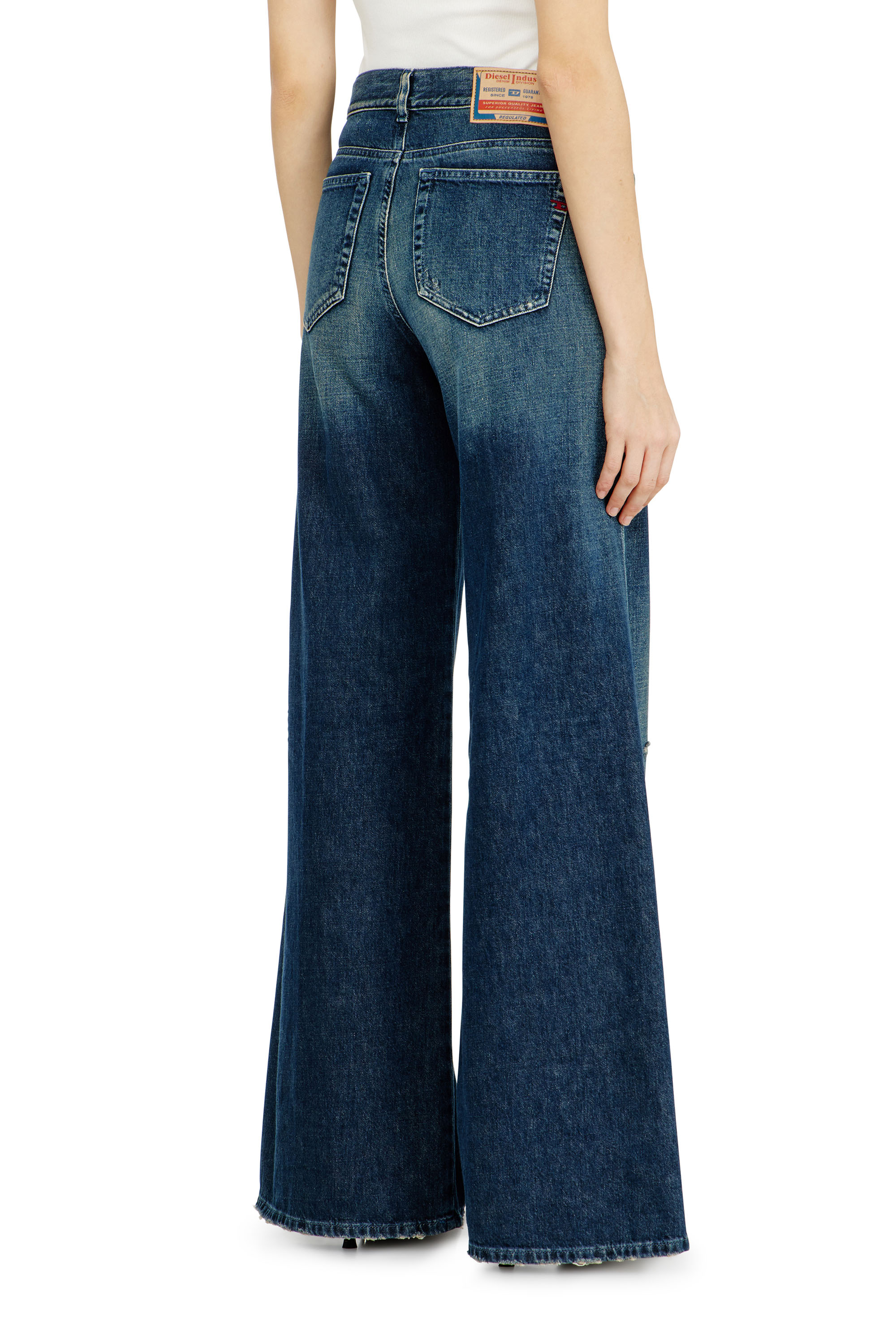 美品 DIESEL Flare Jeans 1978 D-Akemi 09n70 Women's Flare Jeans | Dark Blue | Diesel 1978 D-Akemi
