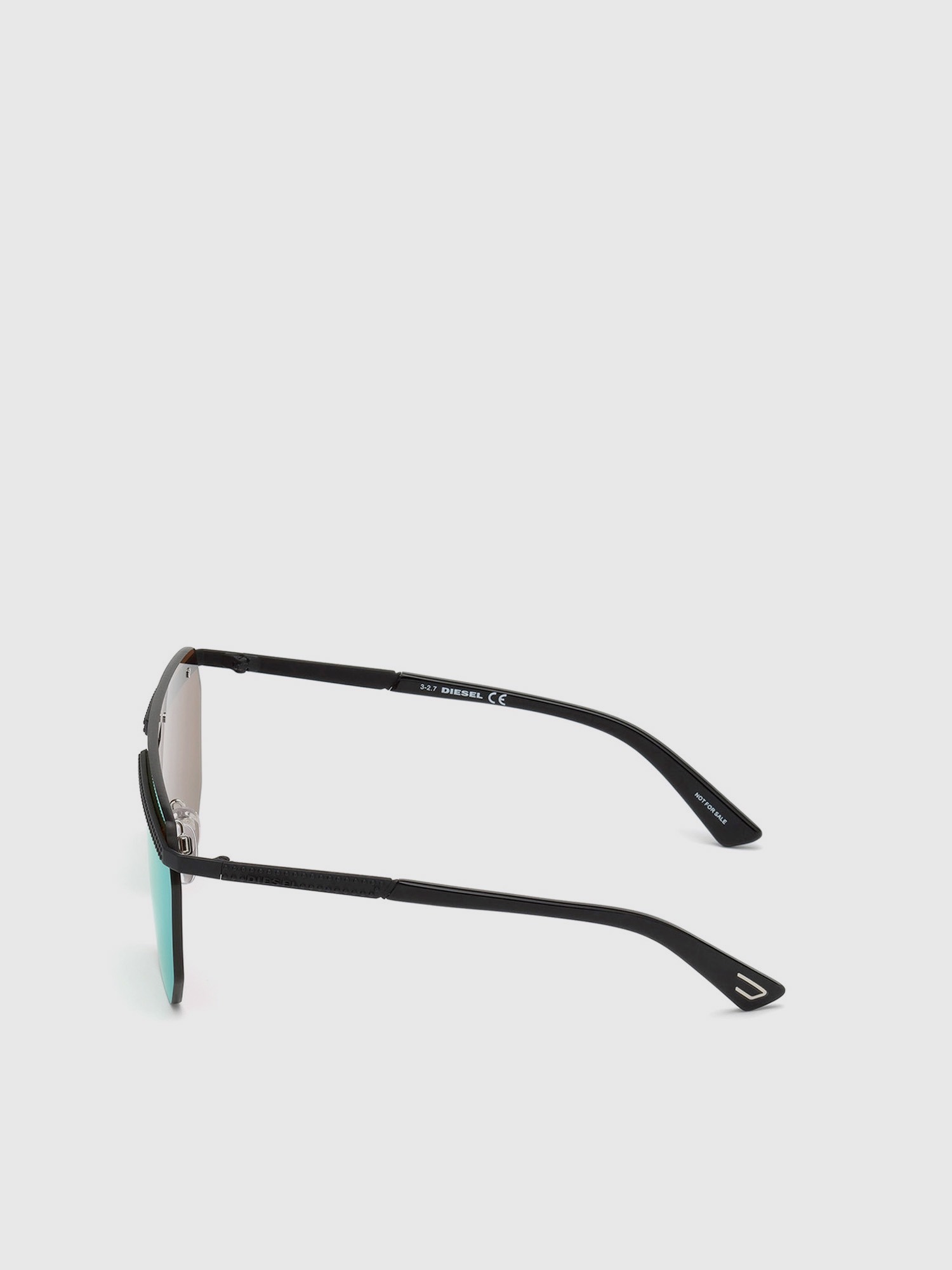 Diesel - DL0259, Unisex's Unisex wraparound with lens in raw-cut nylon in Green - 3